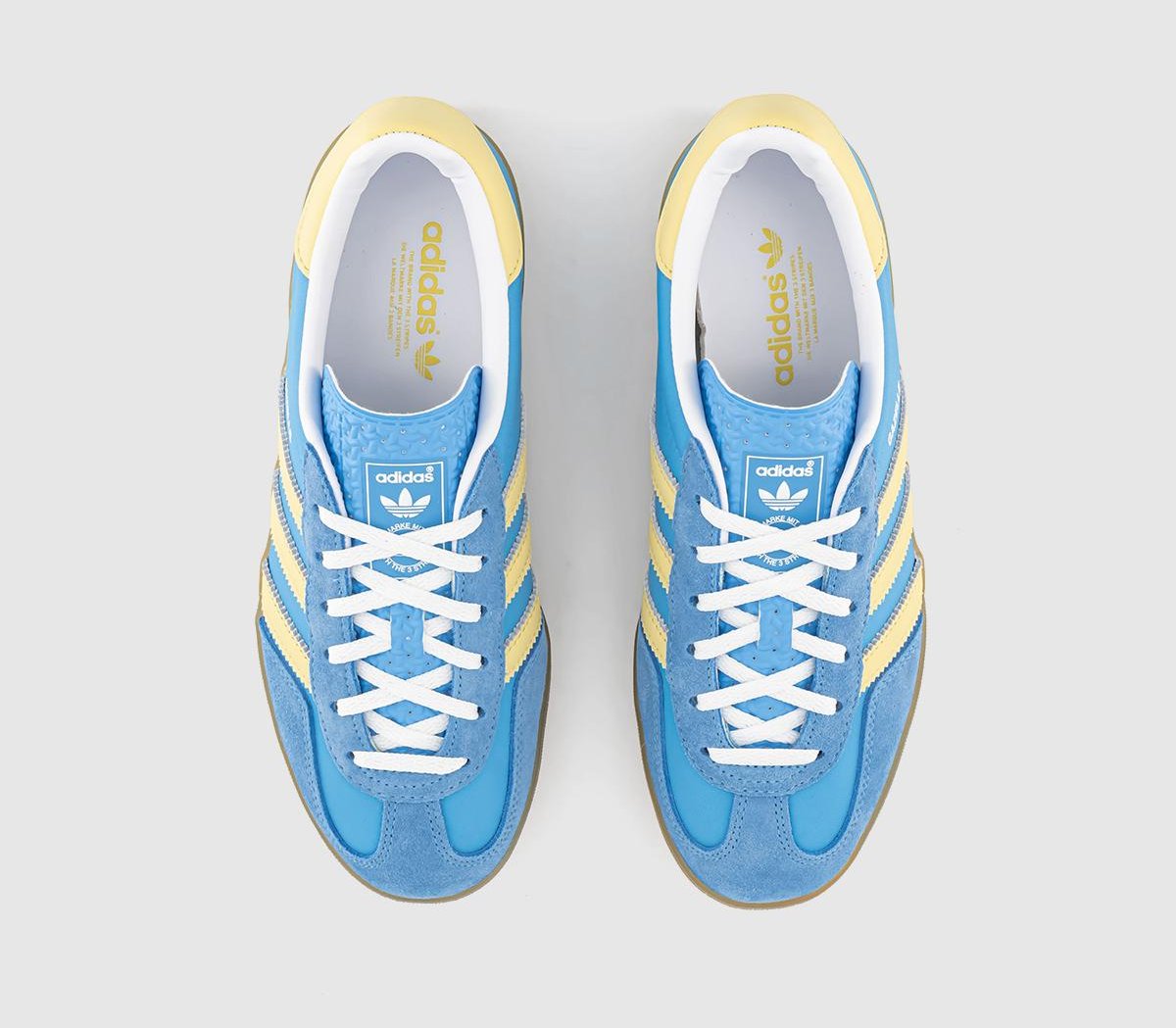 Adidas Gazelle Indoor Semi Blue Burst Almost Yellow