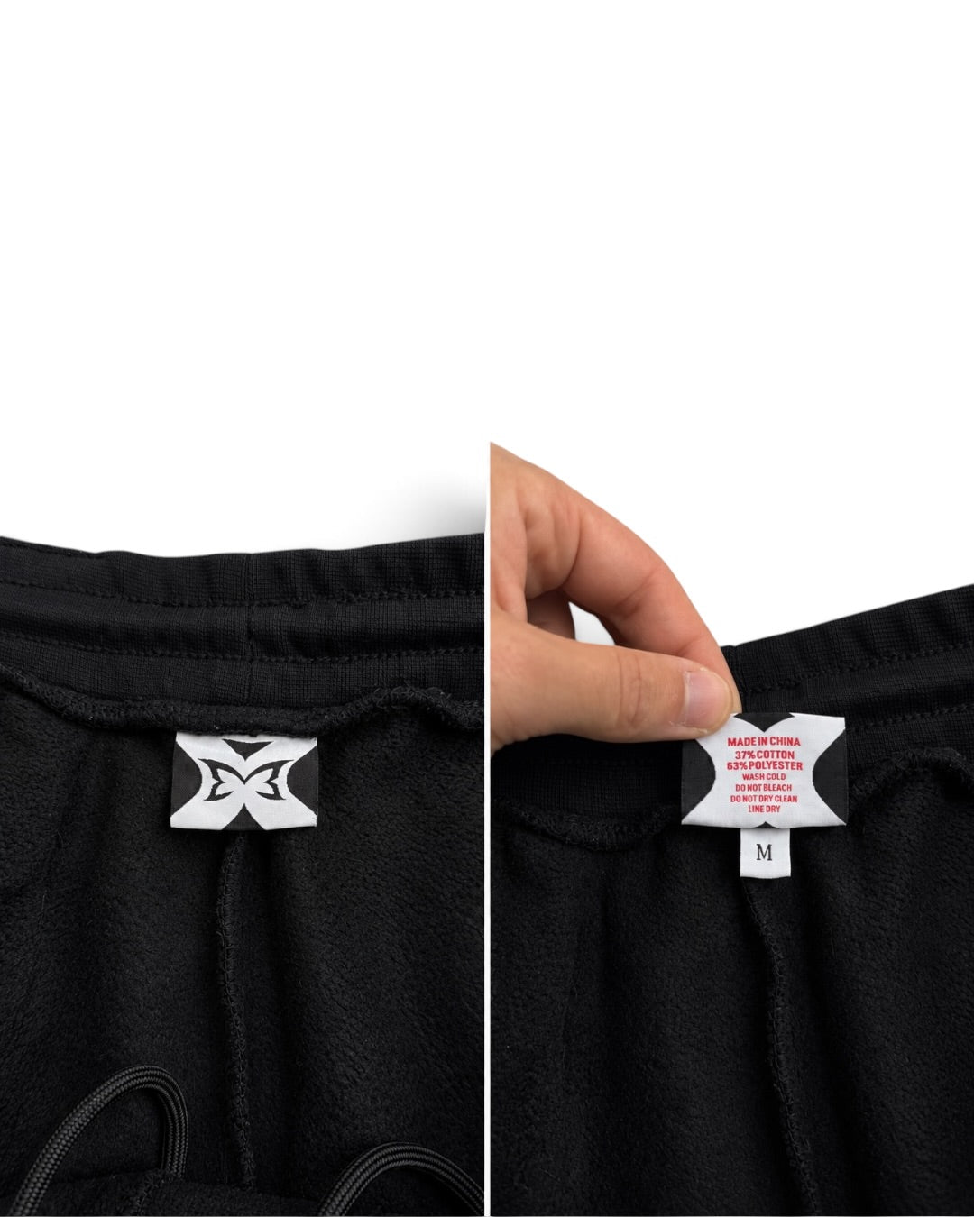 Mertra Bigstep Baggy Black Joggers