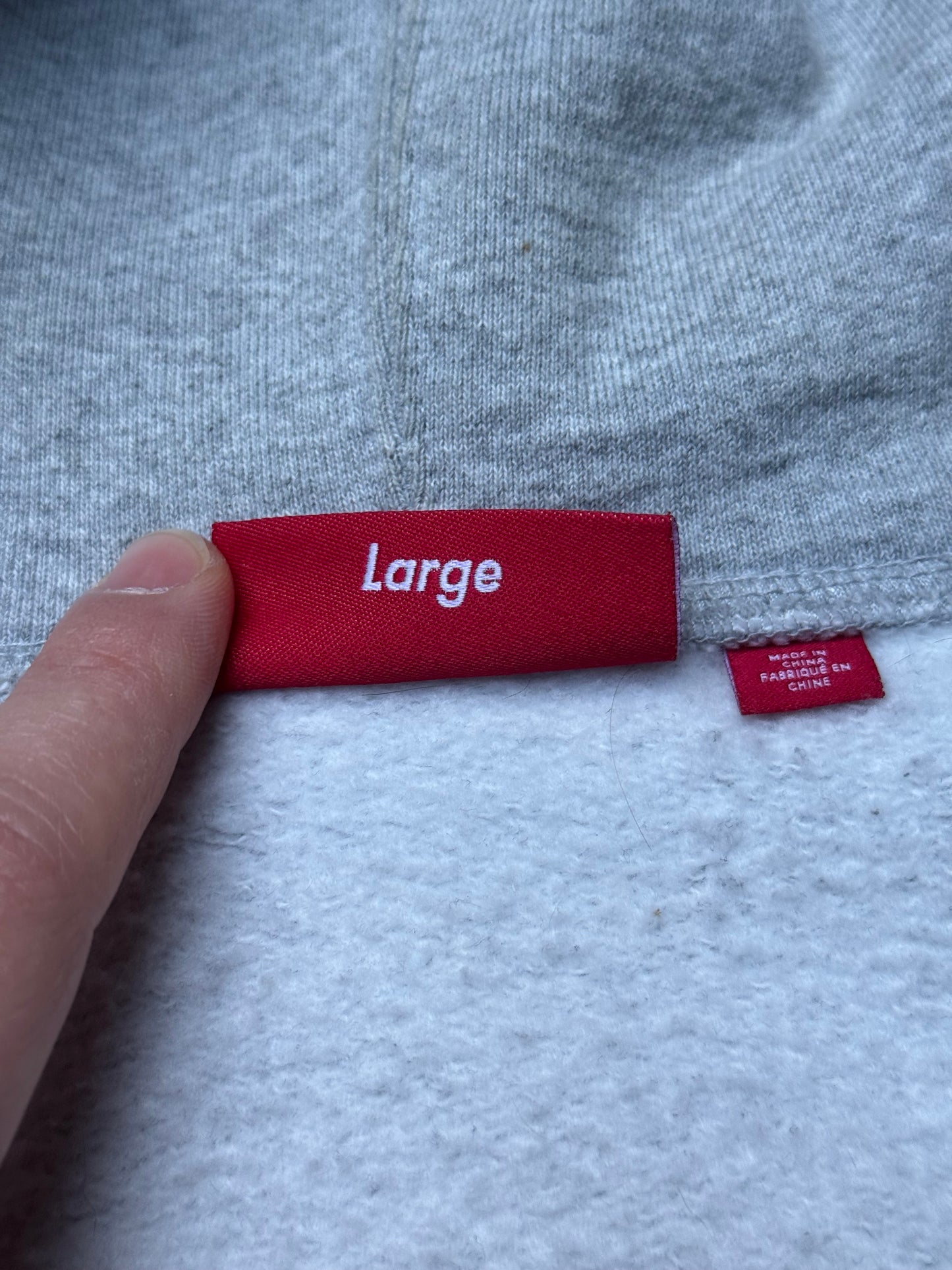 Supreme Strass Zip Up Hoodie Grey (Large)