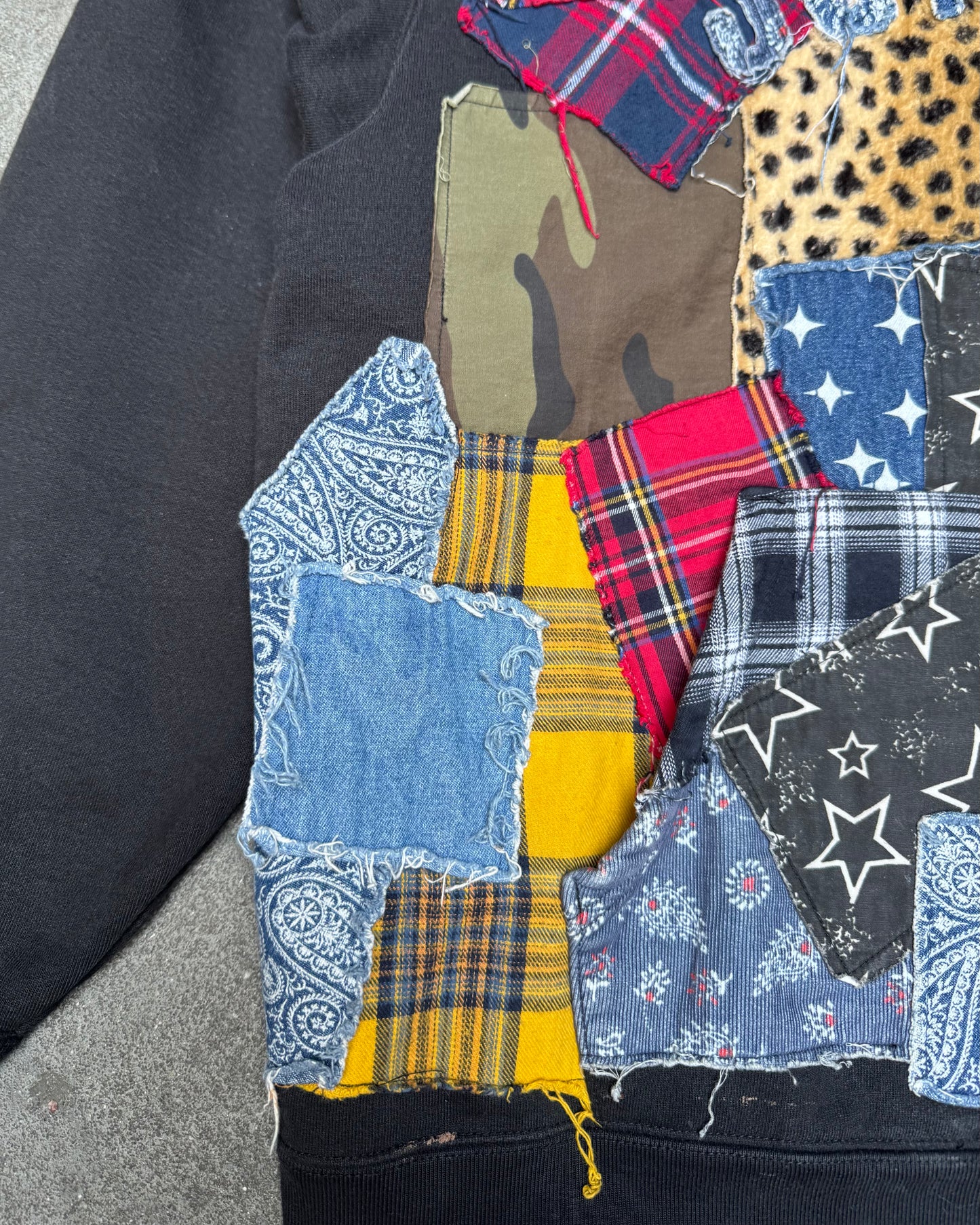 Supreme Patchwork Hoodie (Large)