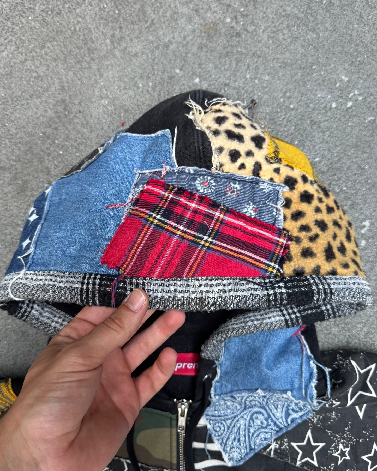 Supreme Patchwork Hoodie (Large)