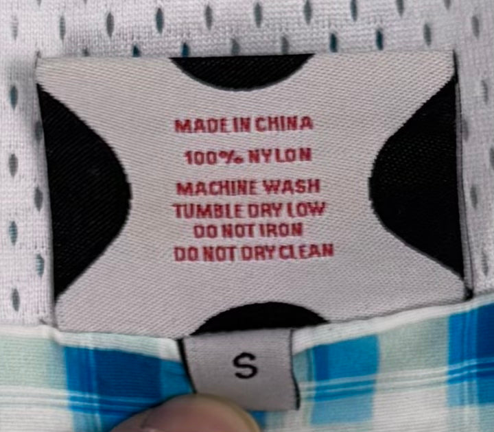 Mertra Asymmetrical Plaid Blue Shell Jacket (Small)