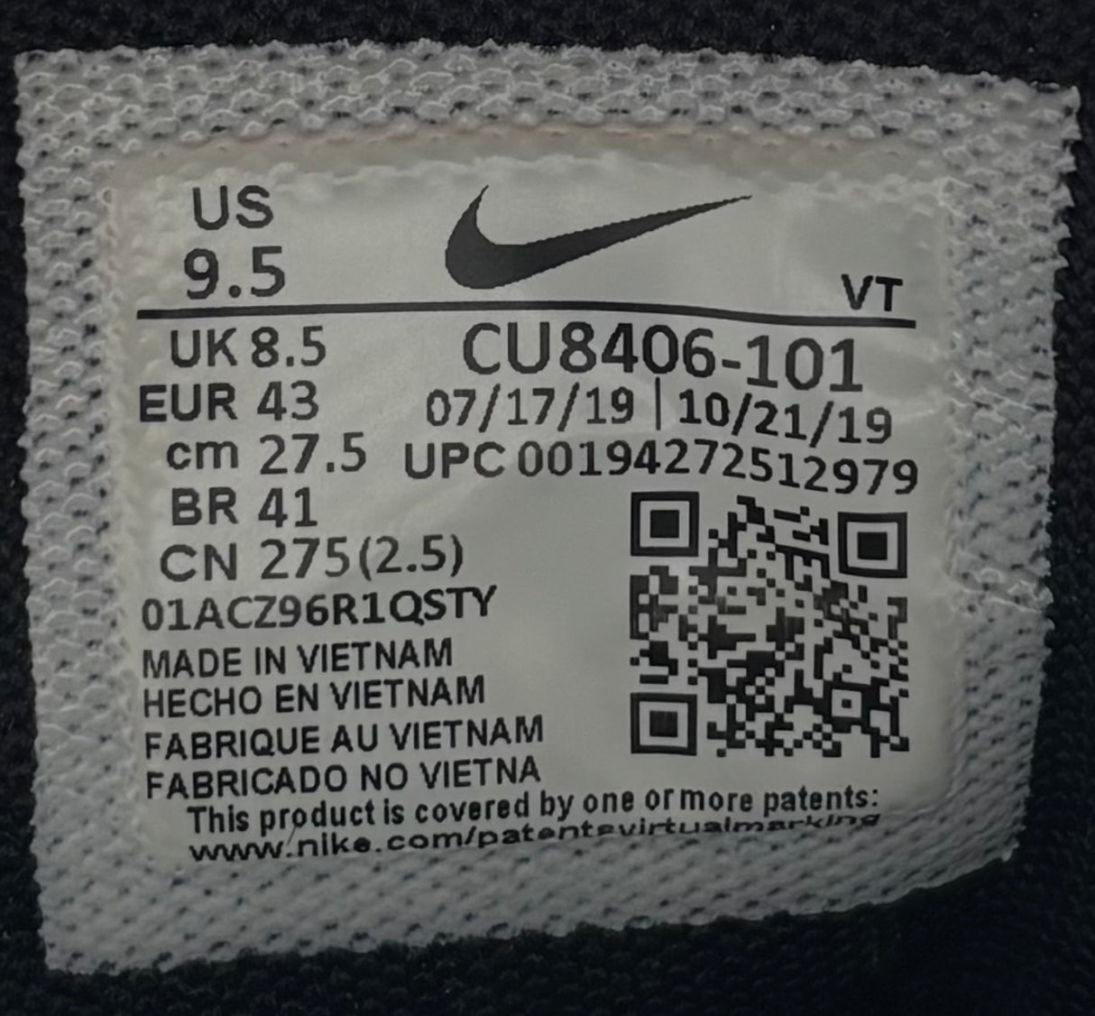 Nike Air Max 95 Comme des Garcons Grey (43 EU / 8.5 UK)