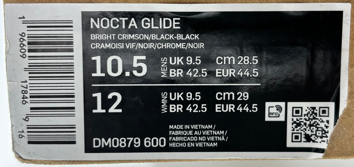 Nike Nocta Glide Crimson Red (44.5 EU / 9.5 UK)