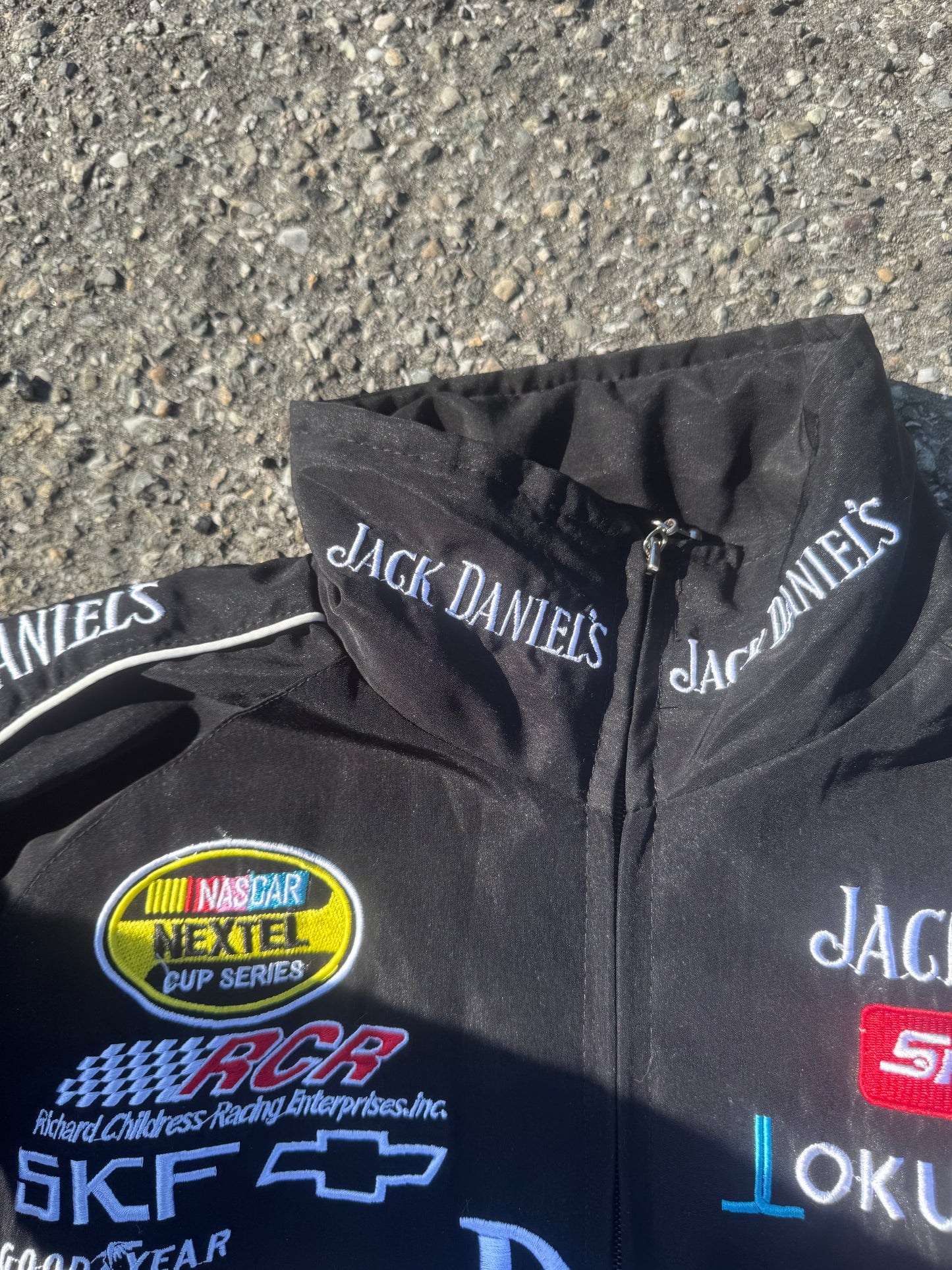 Nascar vintage racing Jacket Embroidered Jack & Daniels (Medium)