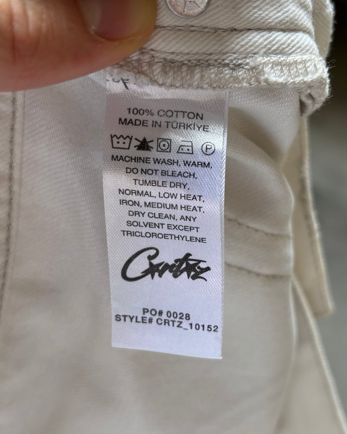 Corteiz Jorts C-Star White (W32)