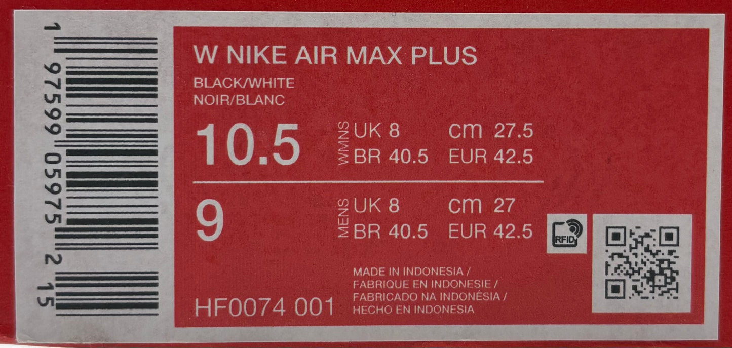 Nike Air Max Plus TNPO Black (42.5 EU / 8 UK)