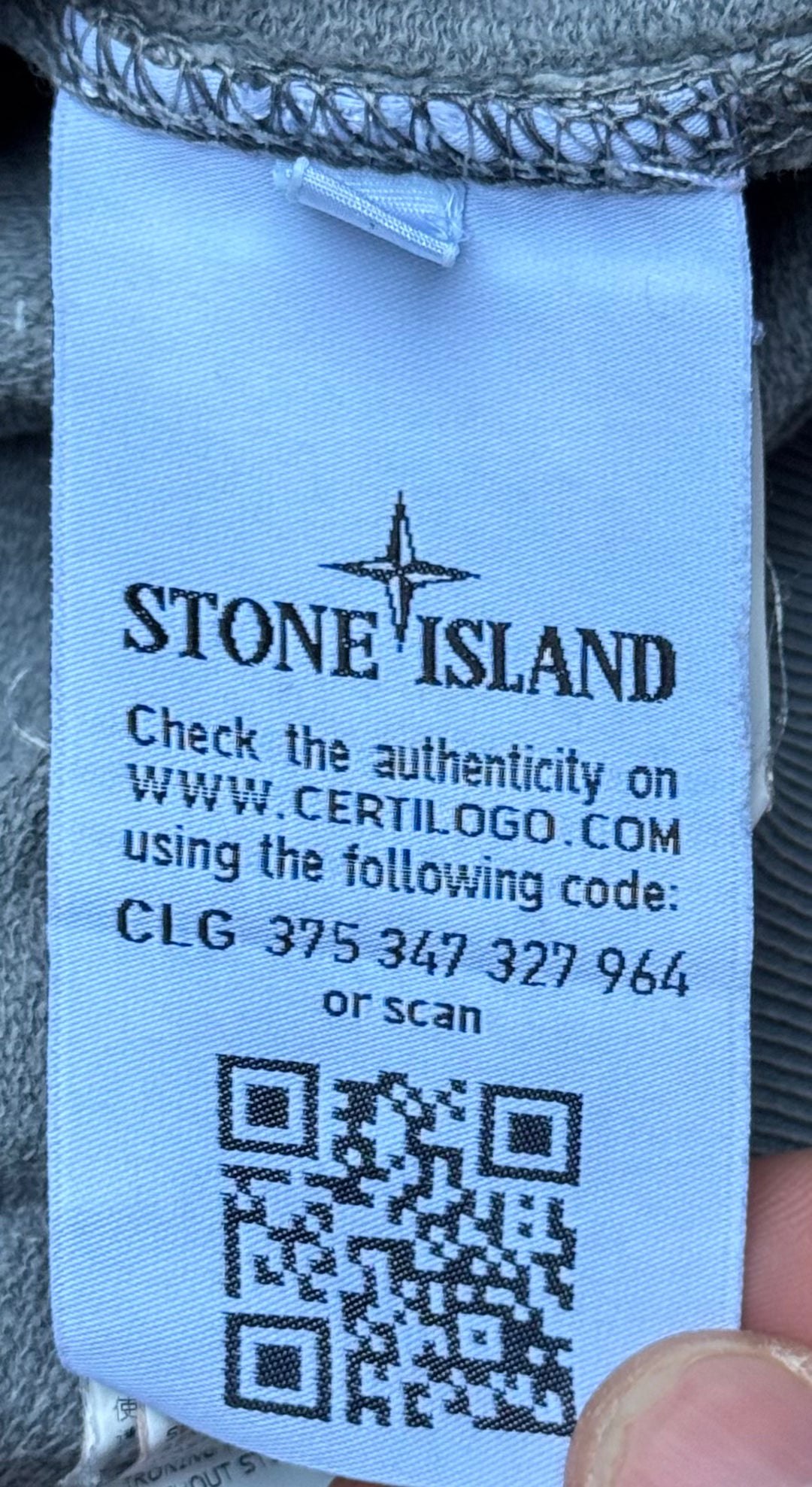 Stone Island Jumper 100% cotton Melange Grey (Large)