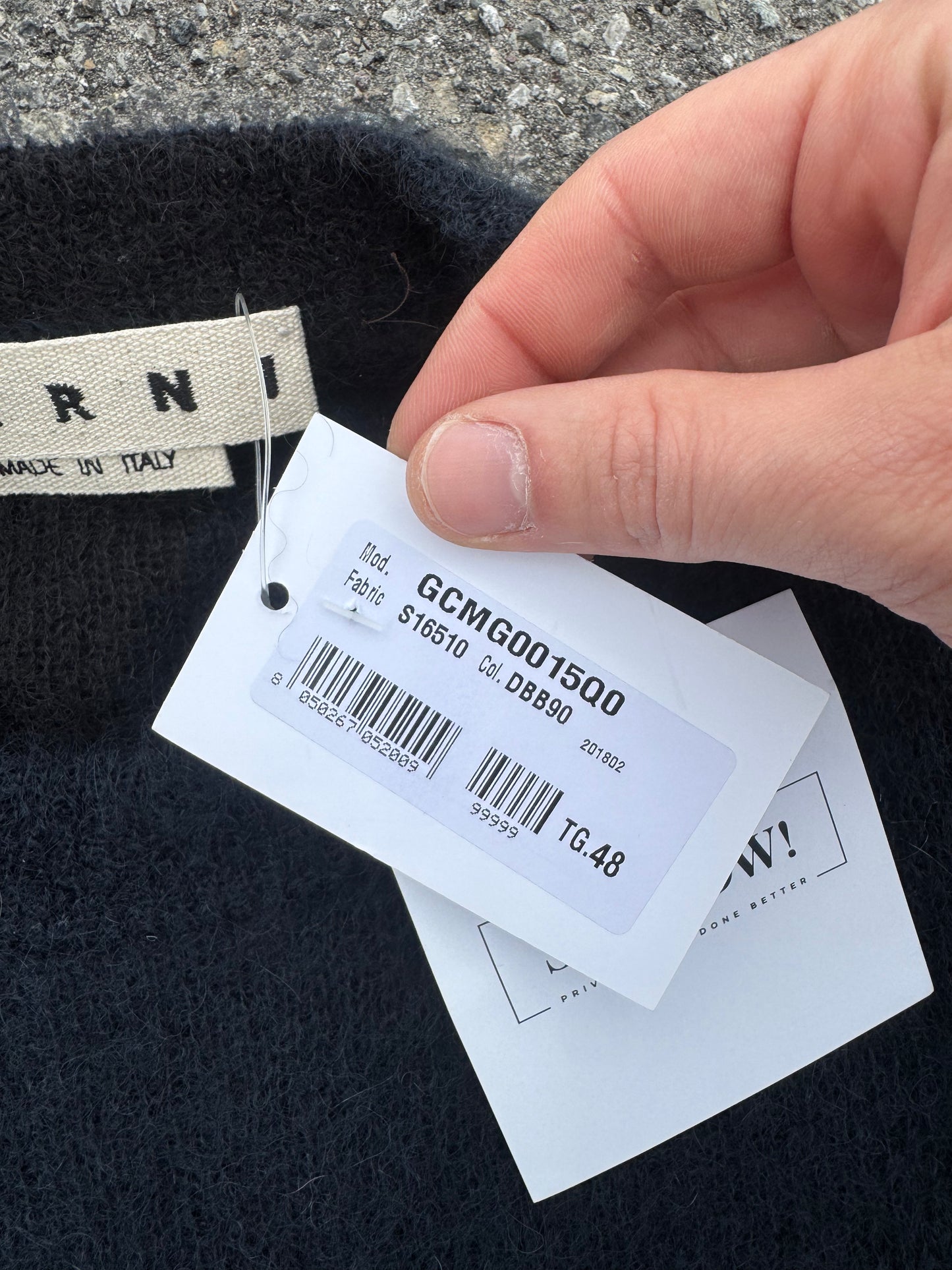 Marni Mohair sweater Blue navy (48)