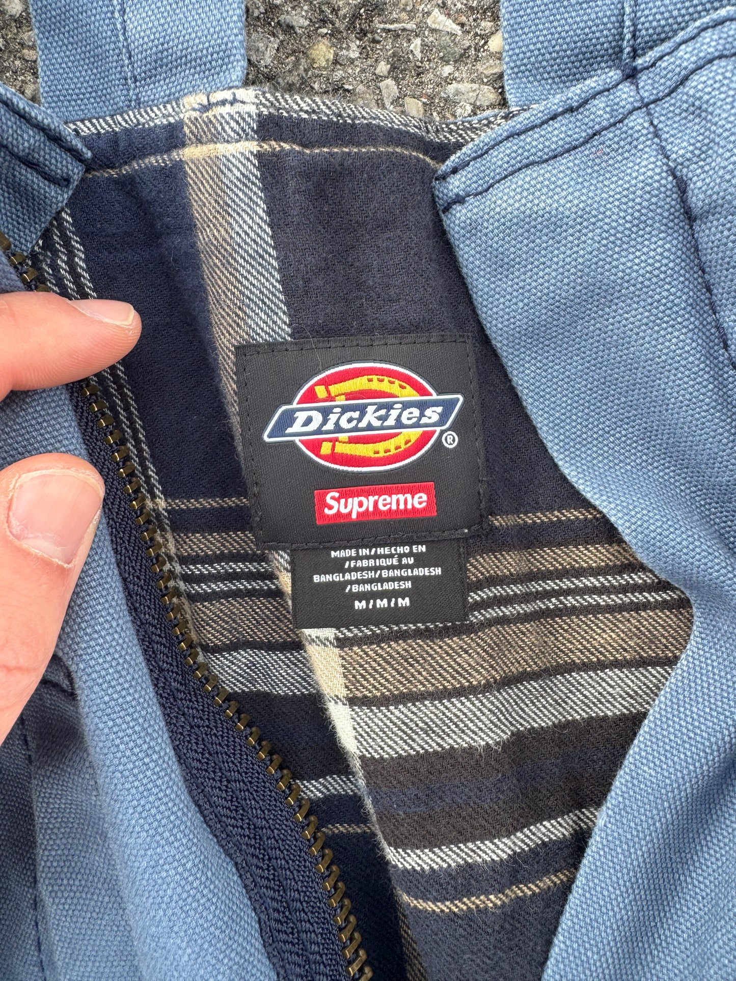 Supreme Dickies Salopettes Blue Flannel (Medium)