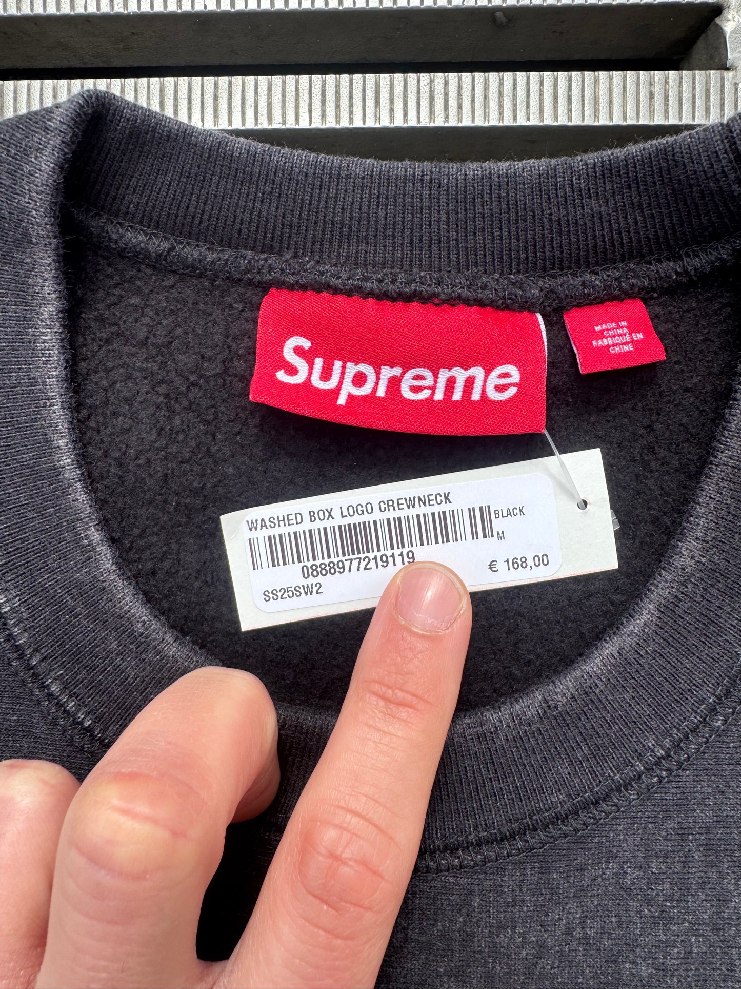 Supreme Box Logo Crewneck Black (M)