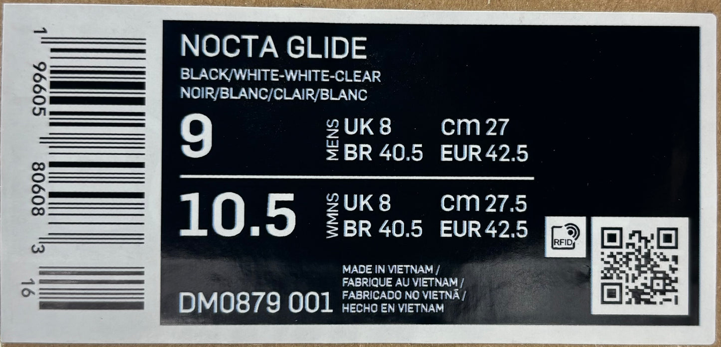Nike Nocta Glide Black (42.5 EU / 8 UK )