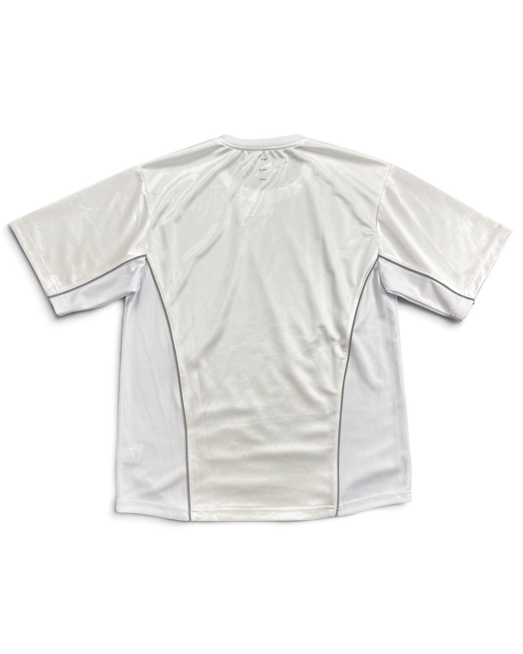 One Block Down White & Silver T-shirt (S)
