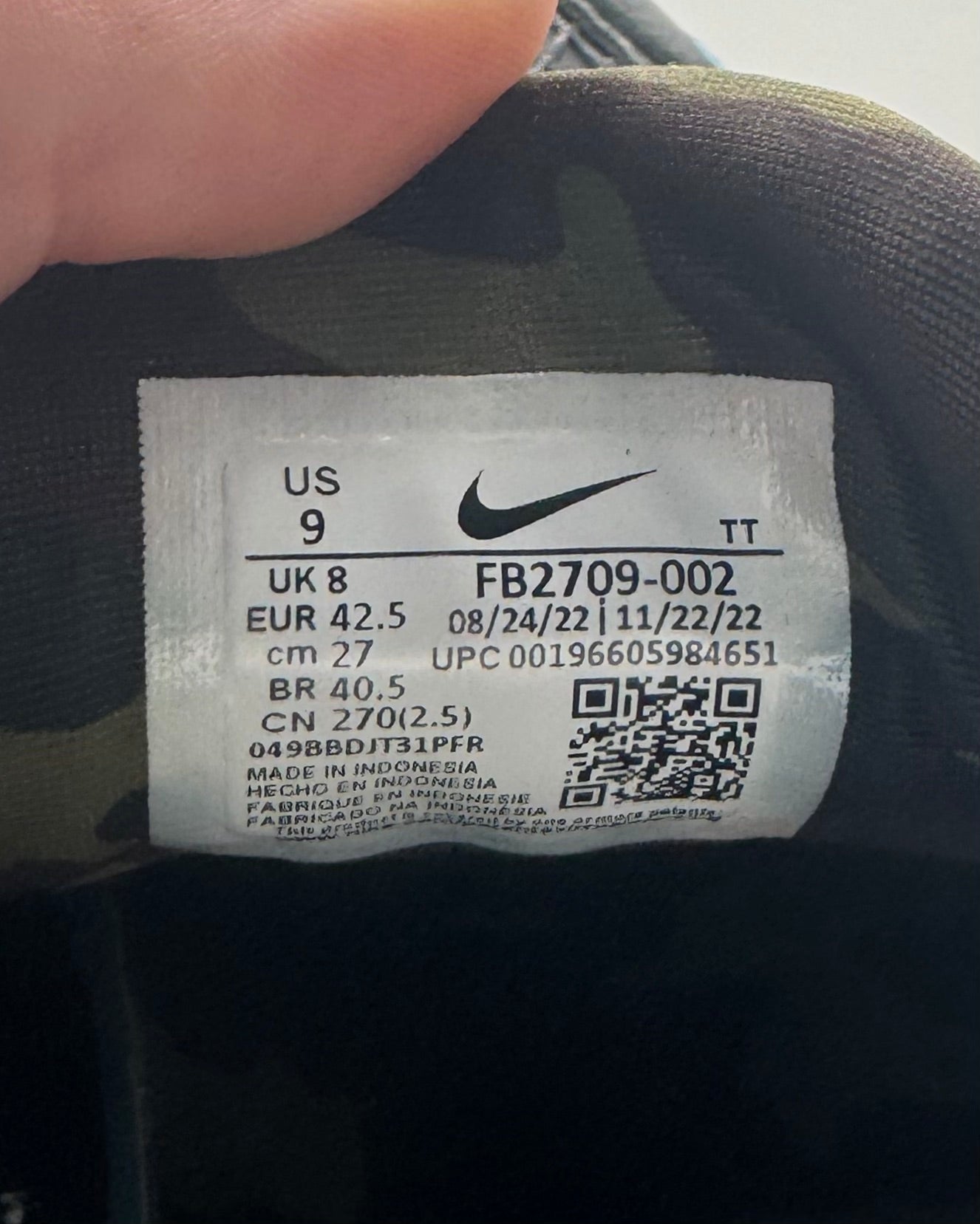 Air Max 95 Corteiz Aegean Storm (42,5)