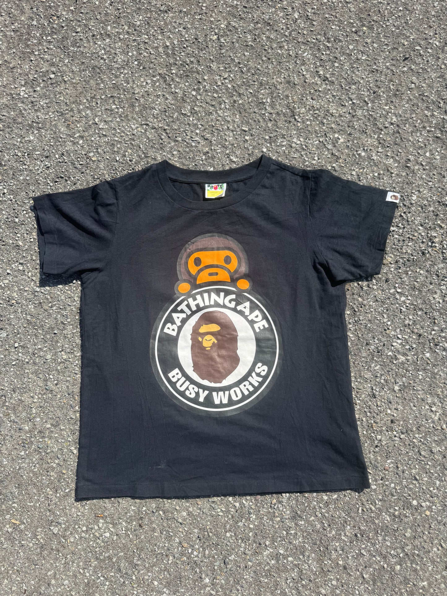 Bape Tee Milo Busy Works Black (Small)
