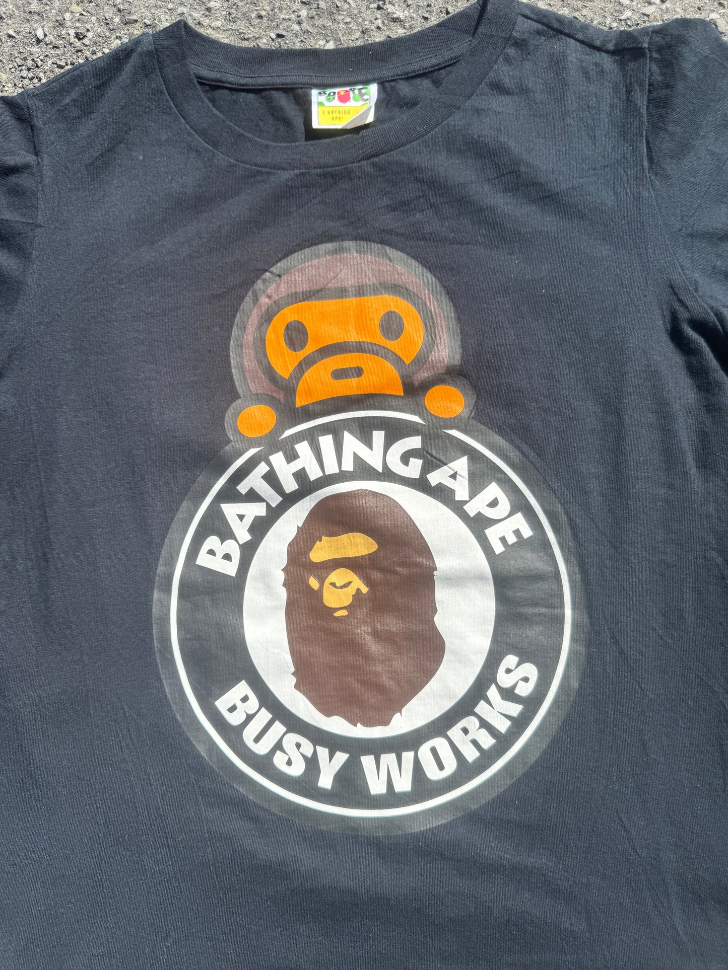 Bape Tee Milo Busy Works Black (Small)
