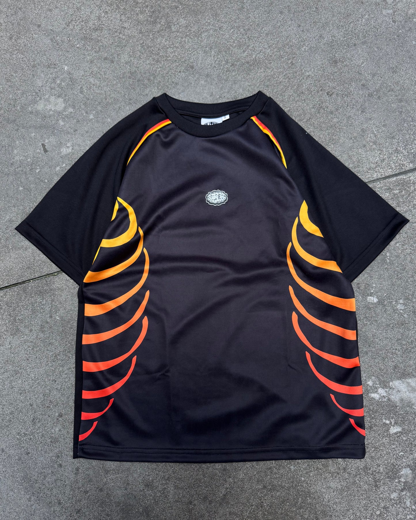 Orange Waves T-Shirt Splitmcr (Small)