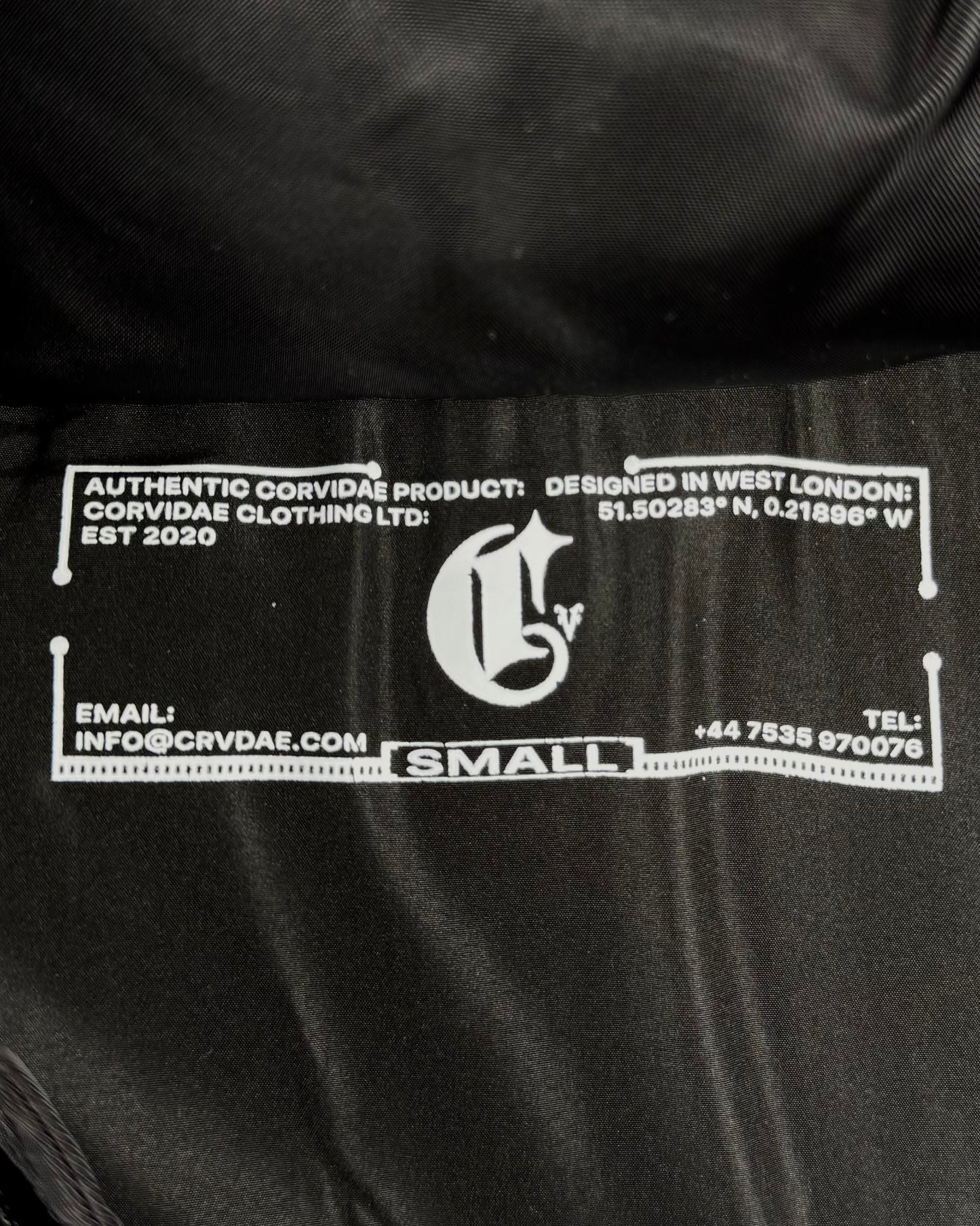 Corvidae Black Technical Puffer (Small)