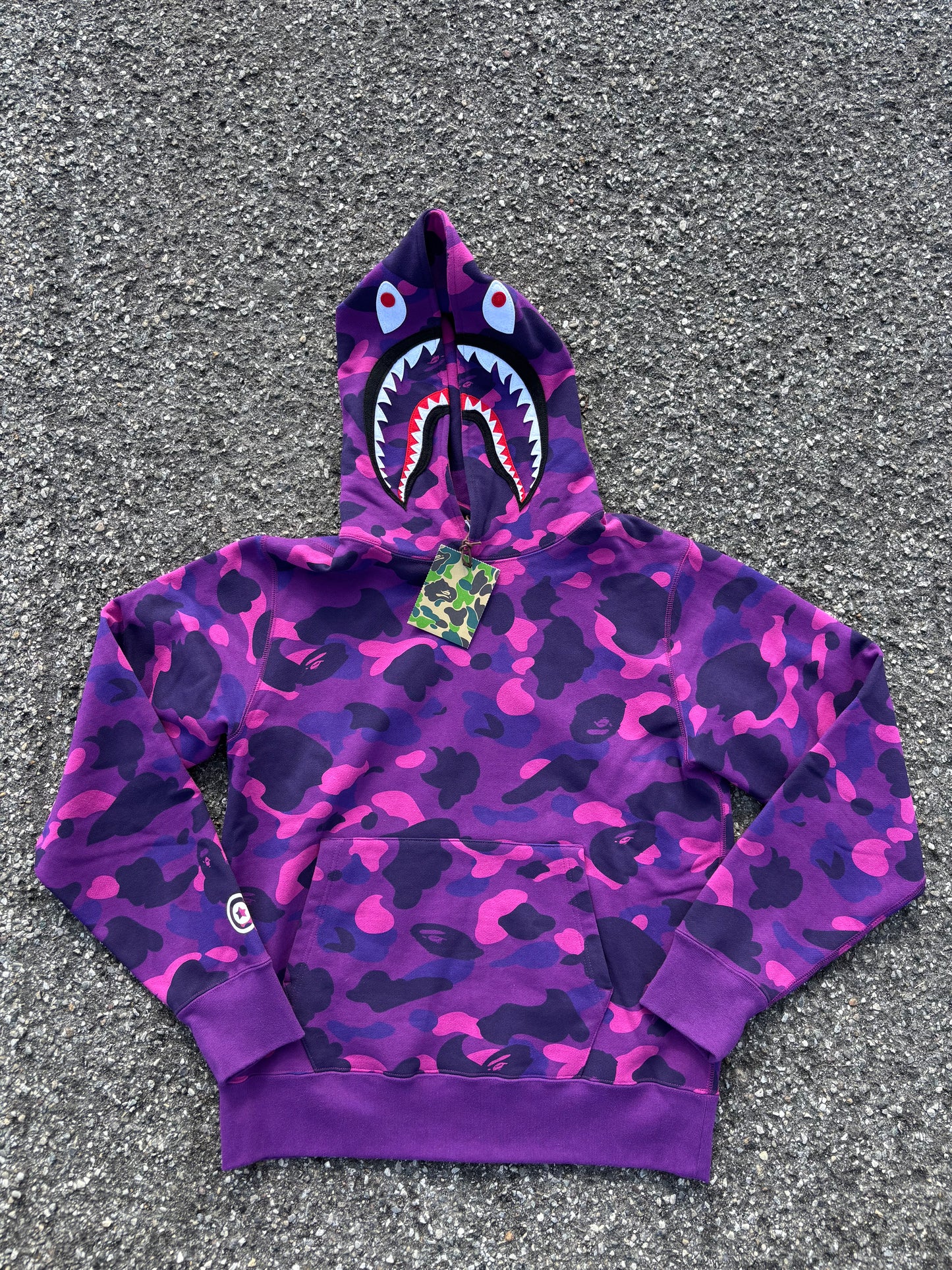 Bape Purple Shark Hoodie (M)