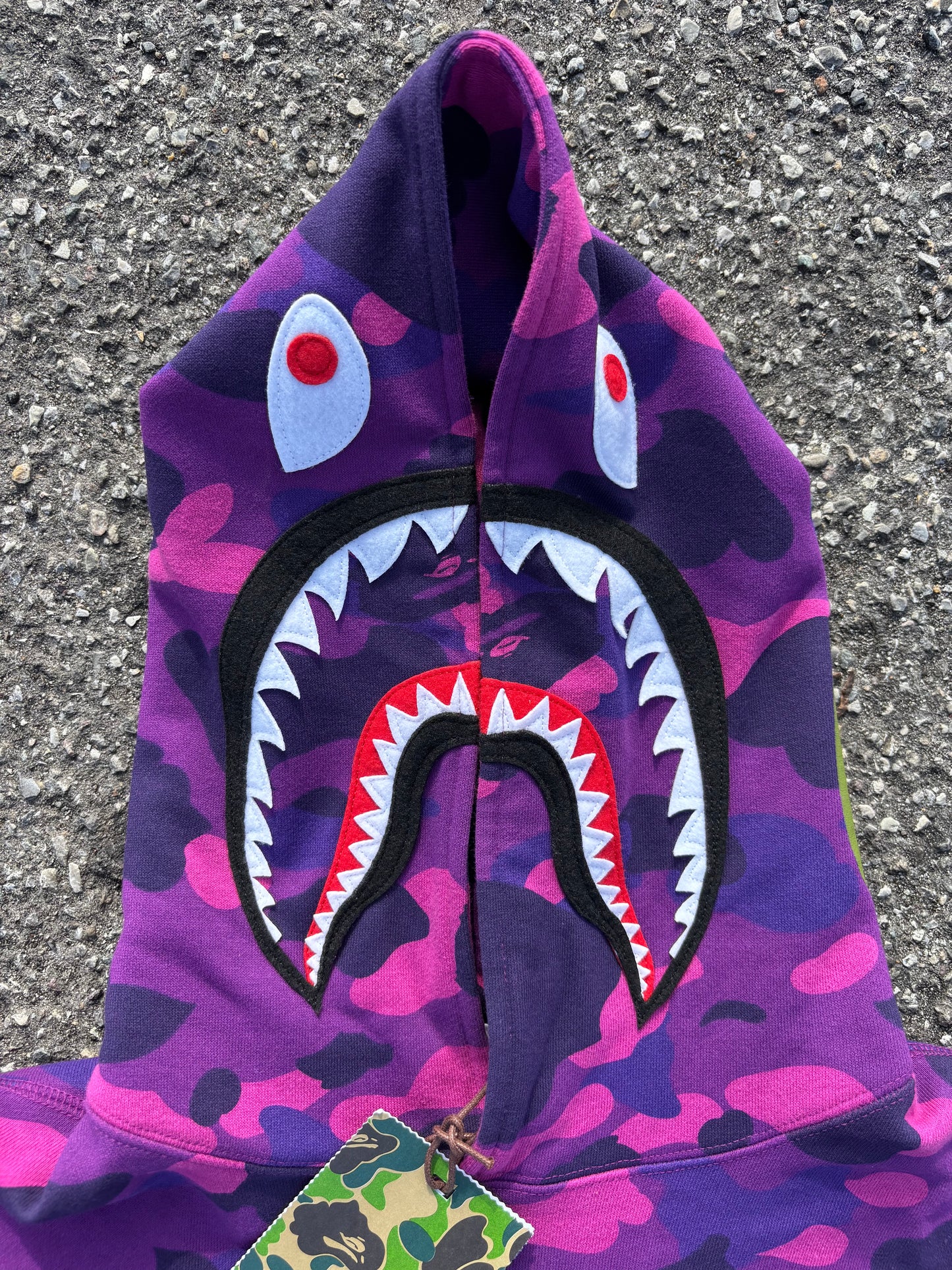 Bape Purple Shark Hoodie (M)