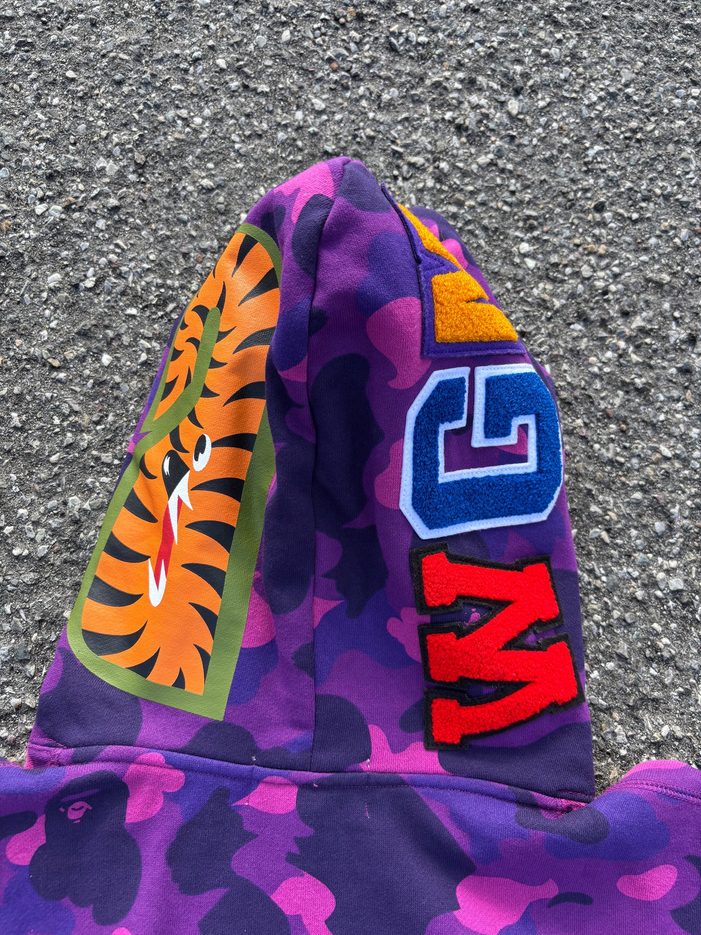 Bape Purple Shark Hoodie (M)