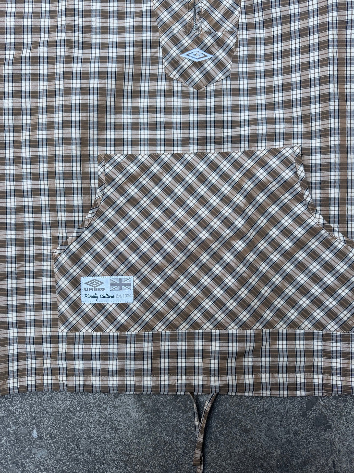 Slam Jam x Umbro Hood Plaid Brown / Beige (Large)