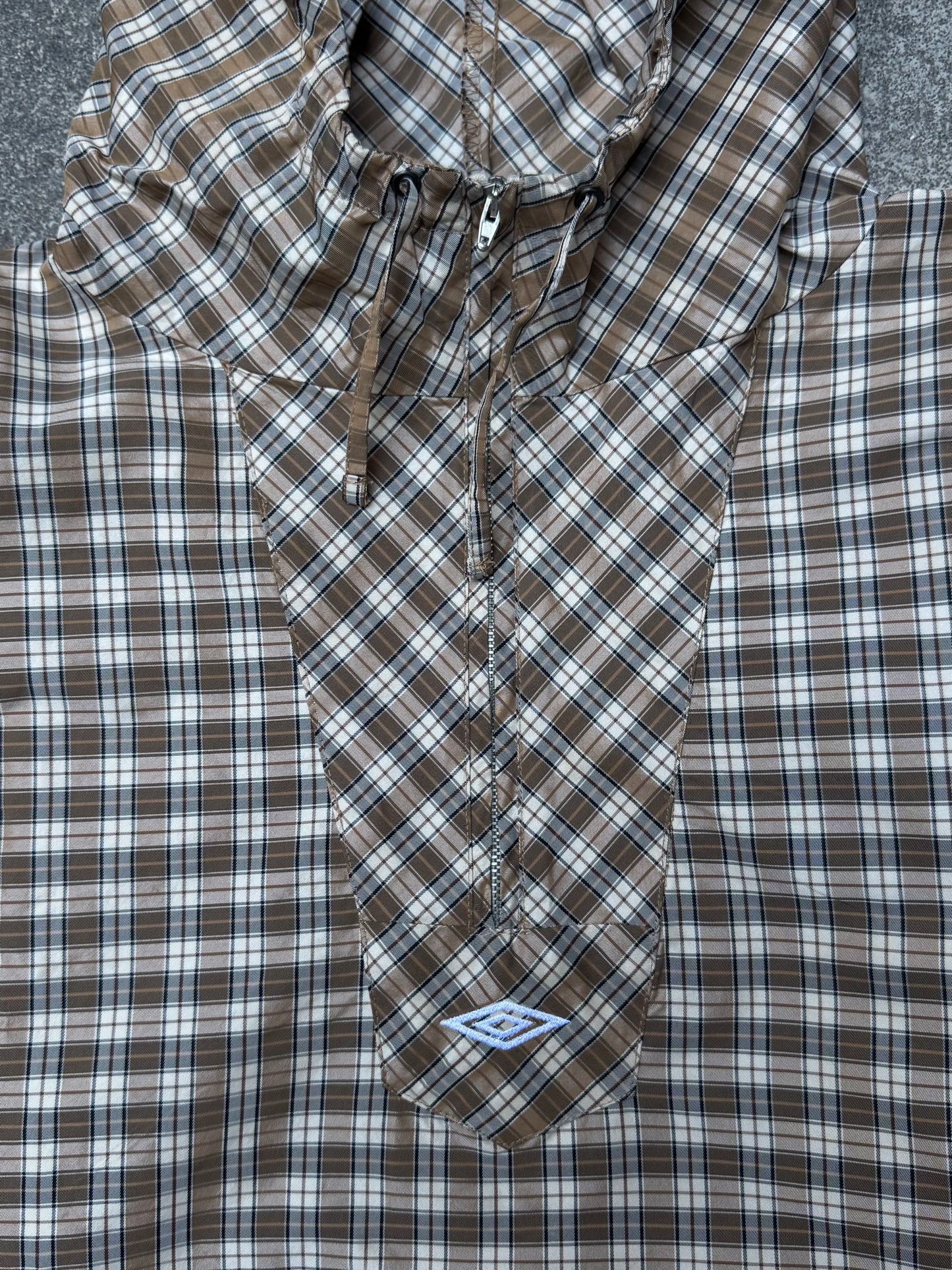 Slam Jam x Umbro Hood Plaid Brown / Beige (Large)