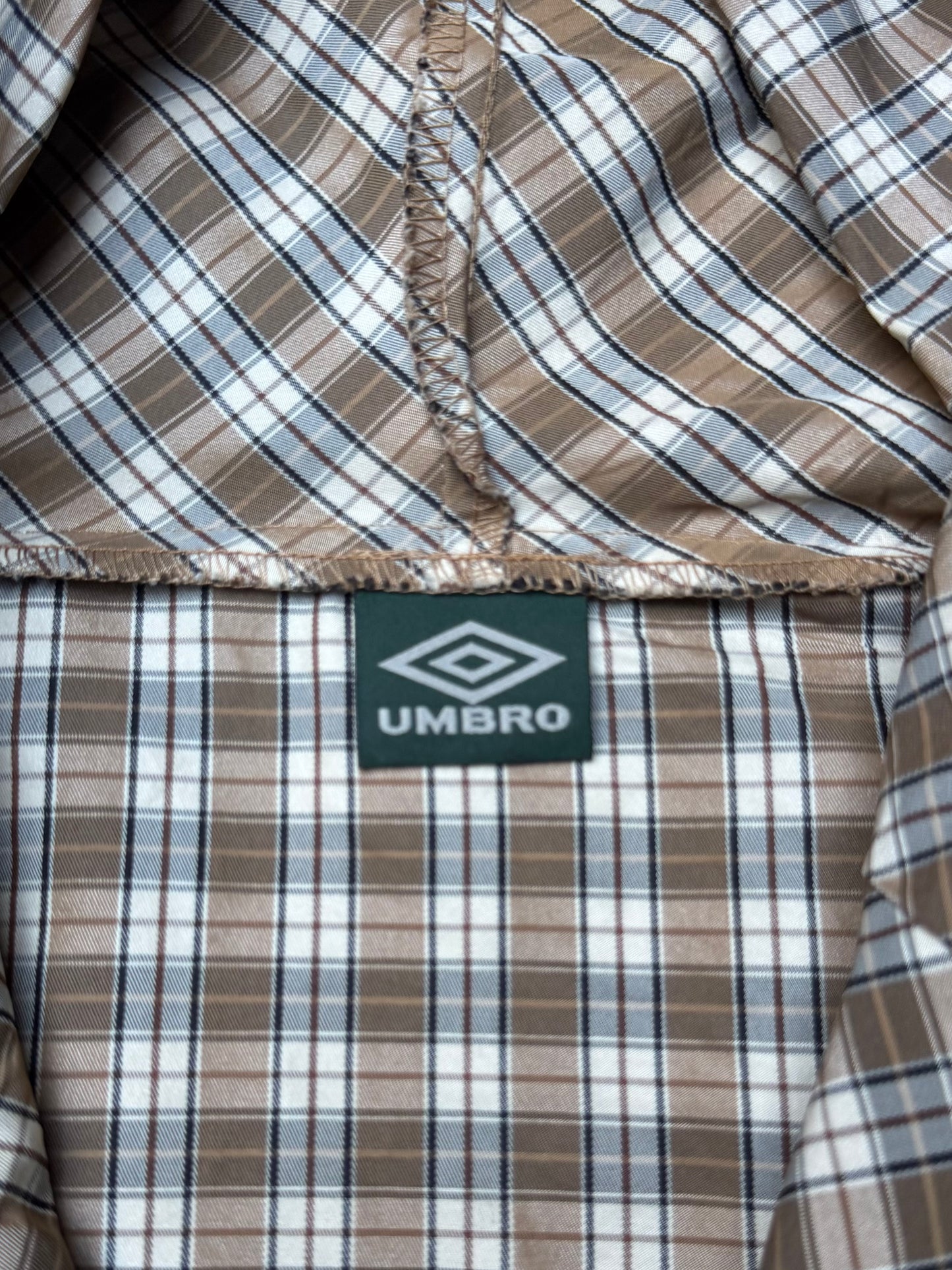 Slam Jam x Umbro Hood Plaid Brown / Beige (Large)