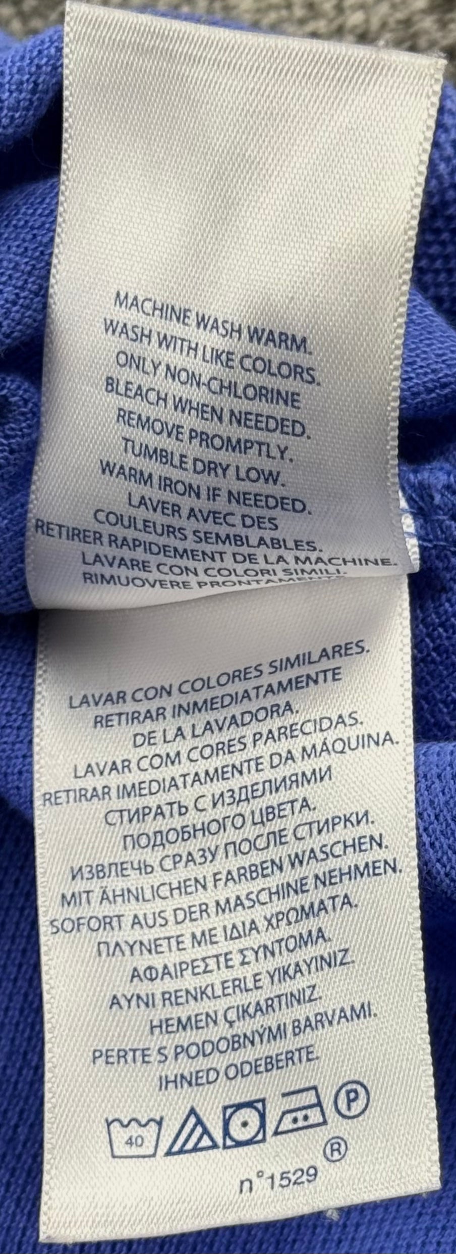 Ralph Lauren Piqué Blue Big Pony Polo (Medium)