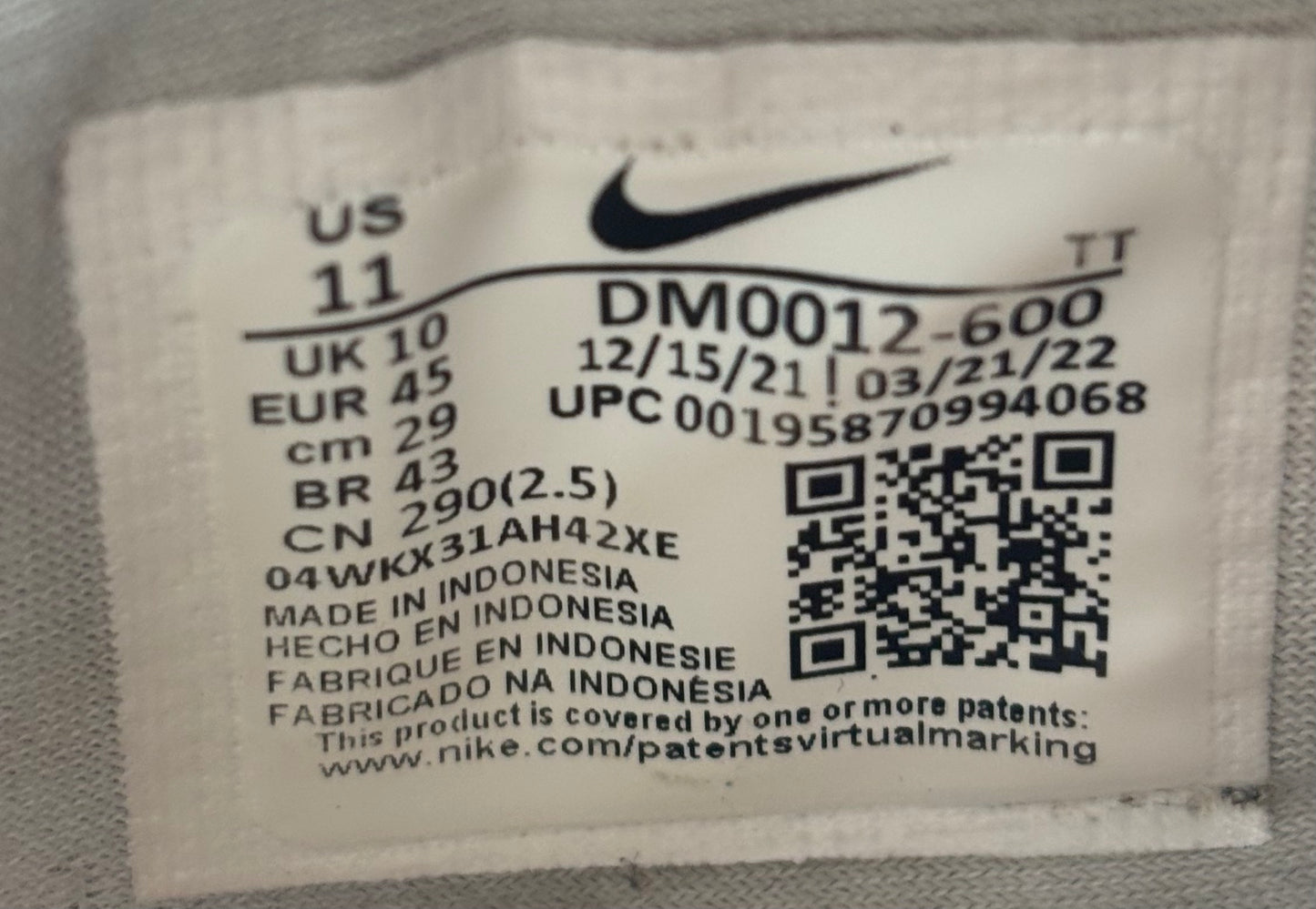 Nike Air Max 95 Anatomy of Air (45 EU / 10 UK)