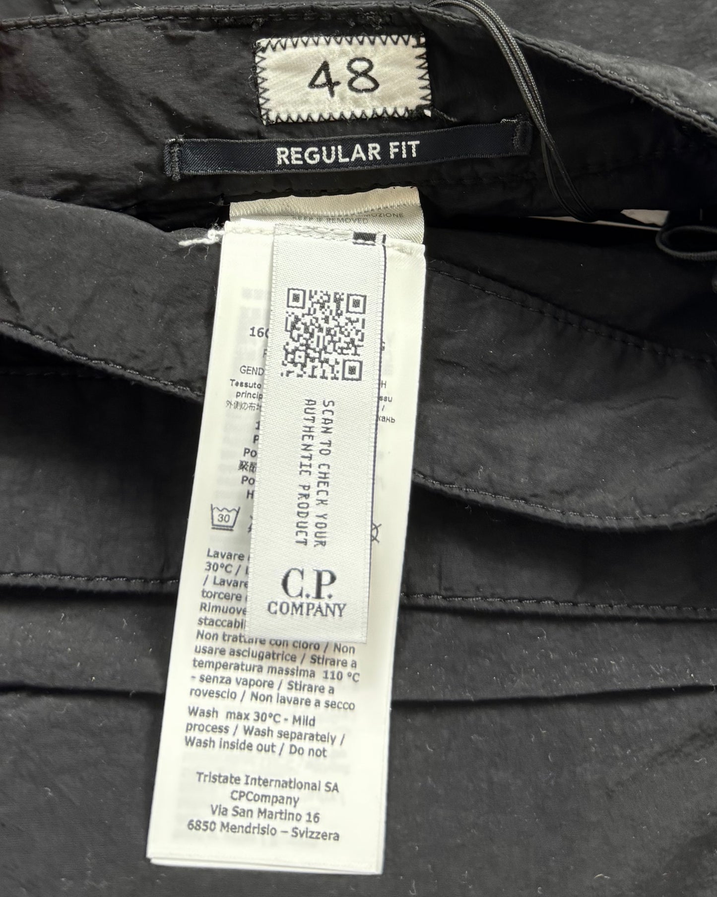 CP Company Nylon Black Pants (M)