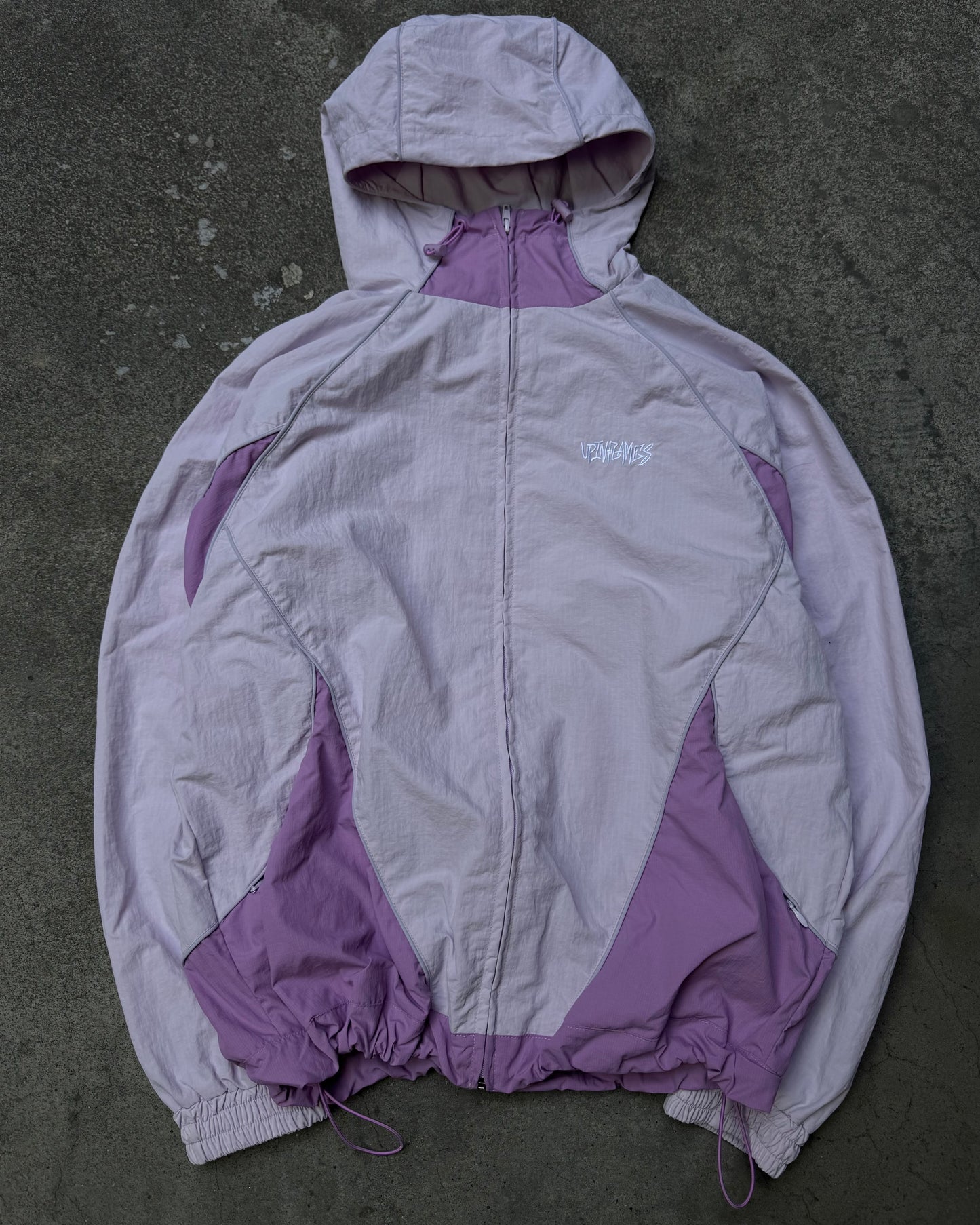 Up in Flames Shell Track Jacket Lilac (Medium)