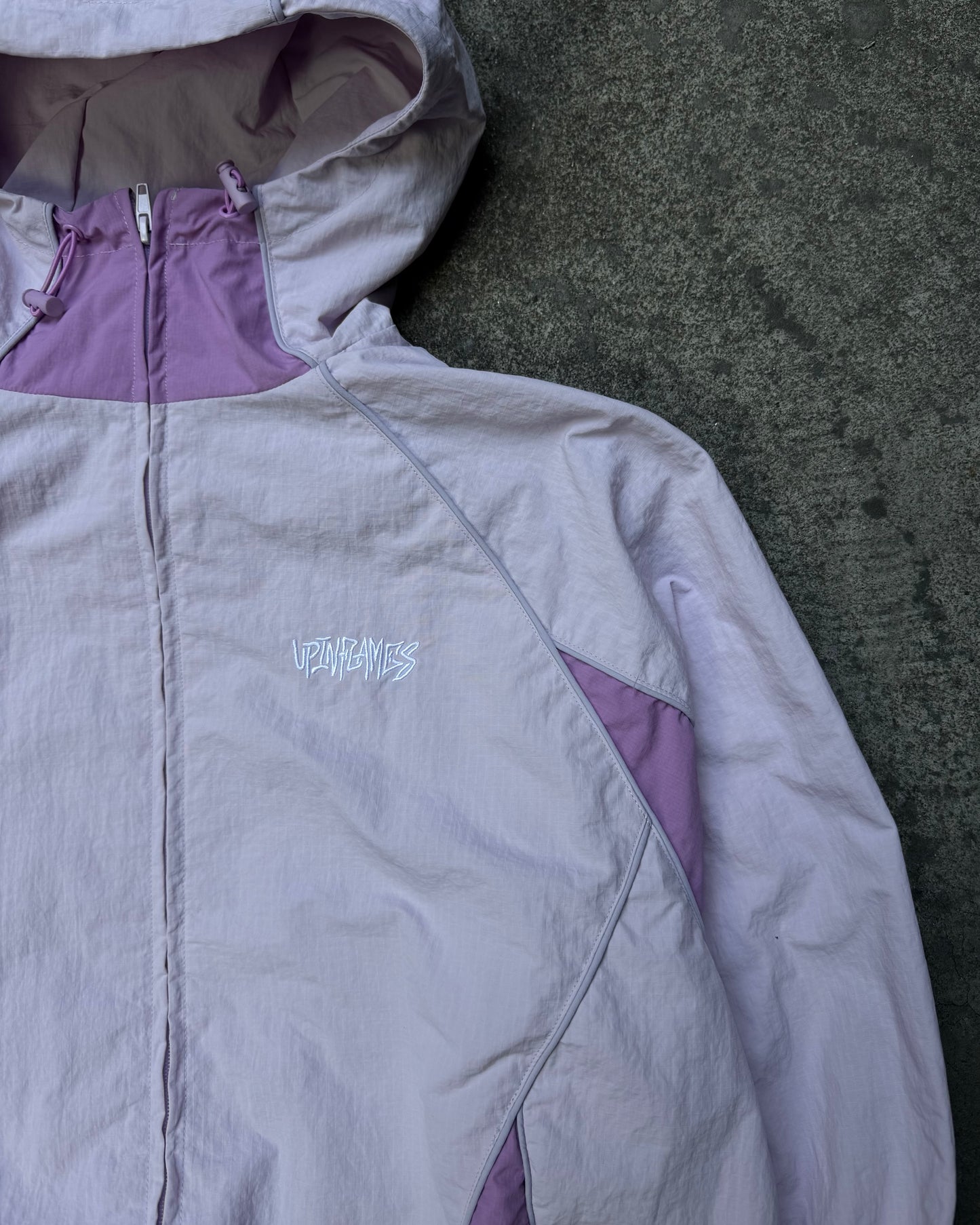 Up in Flames Shell Track Jacket Lilac (Medium)