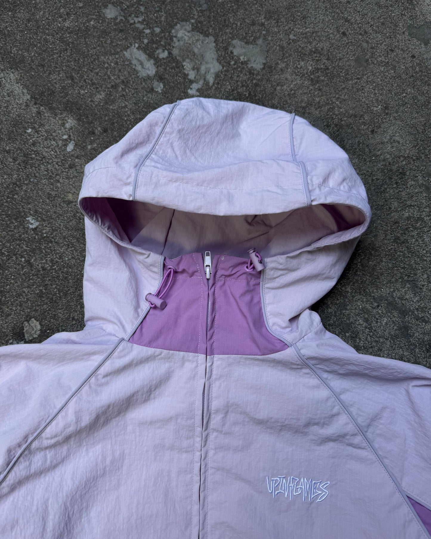 Up in Flames Shell Track Jacket Lilac (Medium)