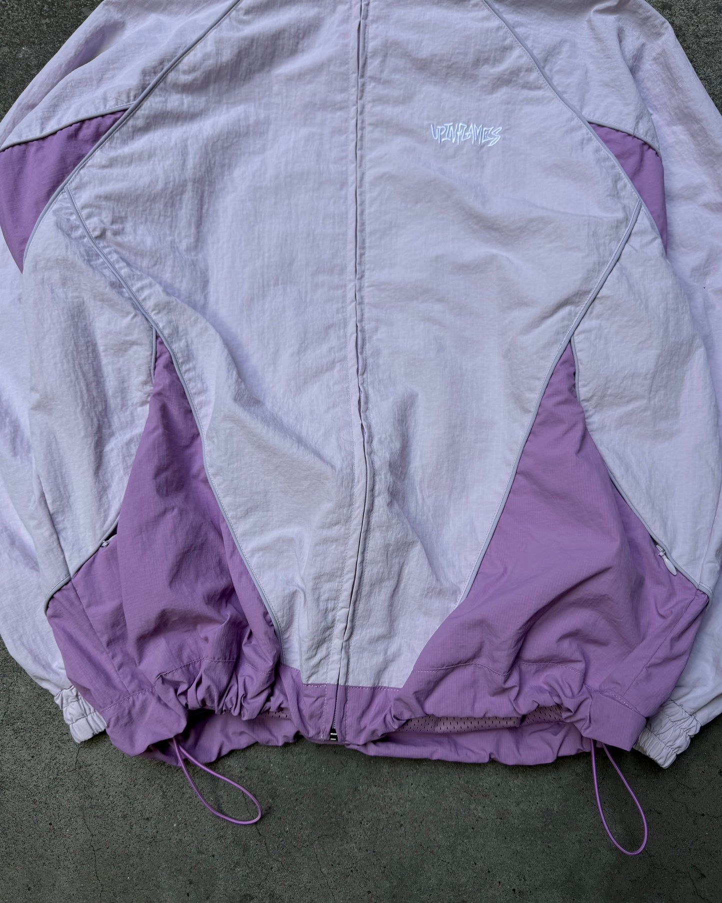 Up in Flames Shell Track Jacket Lilac (Medium)