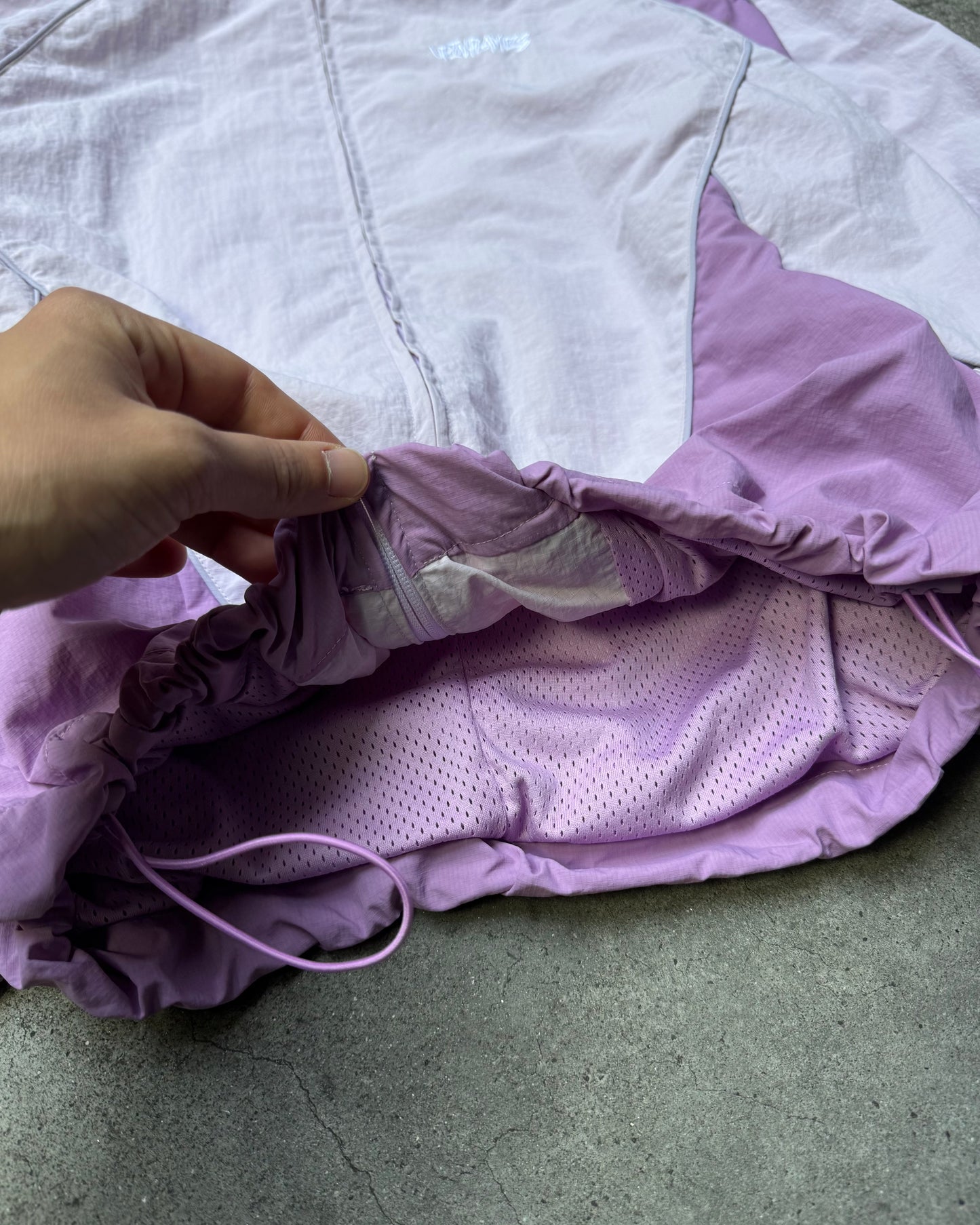 Up in Flames Shell Track Jacket Lilac (Medium)