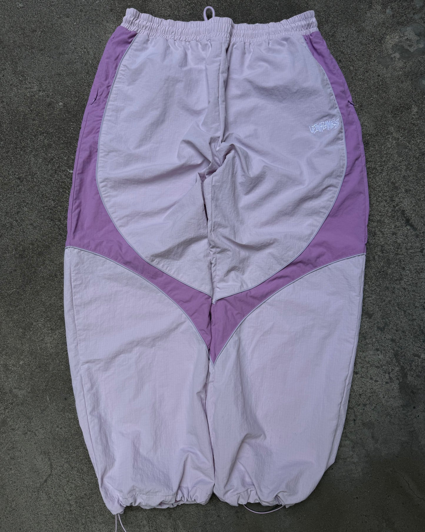 Up in Flames Shell Track Pants Lilac (Medium)
