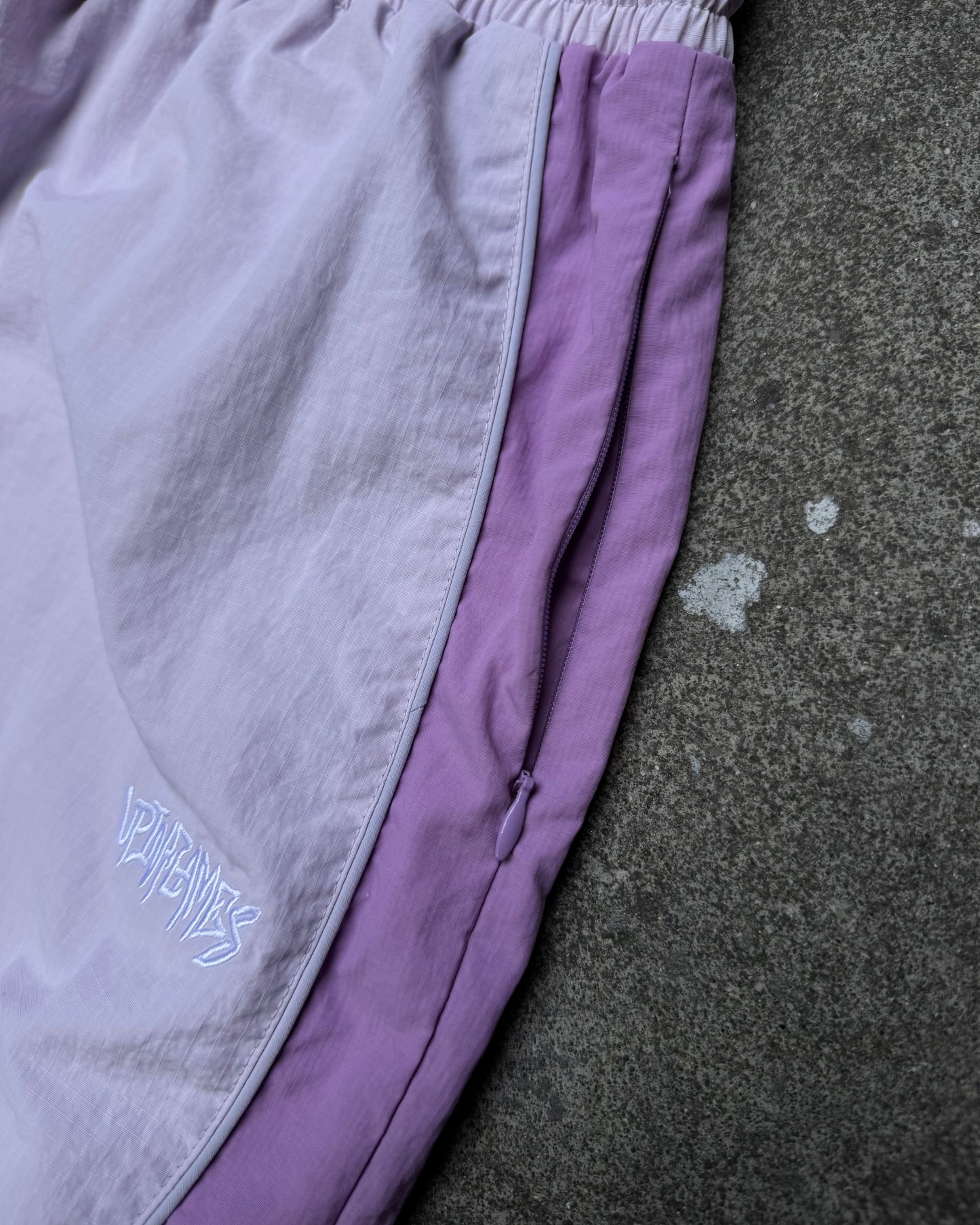 Up in Flames Shell Track Pants Lilac (Medium)