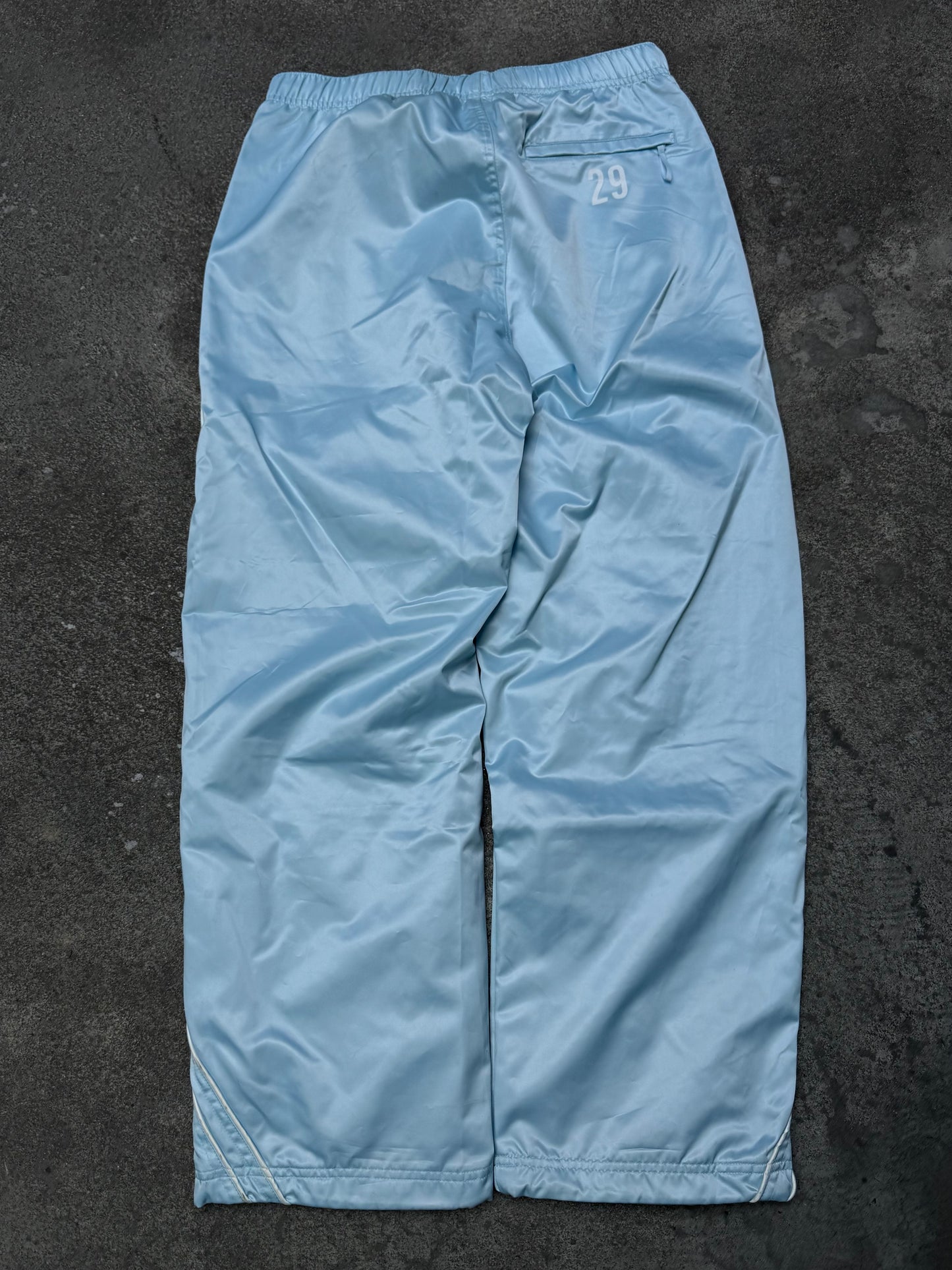 Supreme Satin Track Pants Light Blue (Medium)