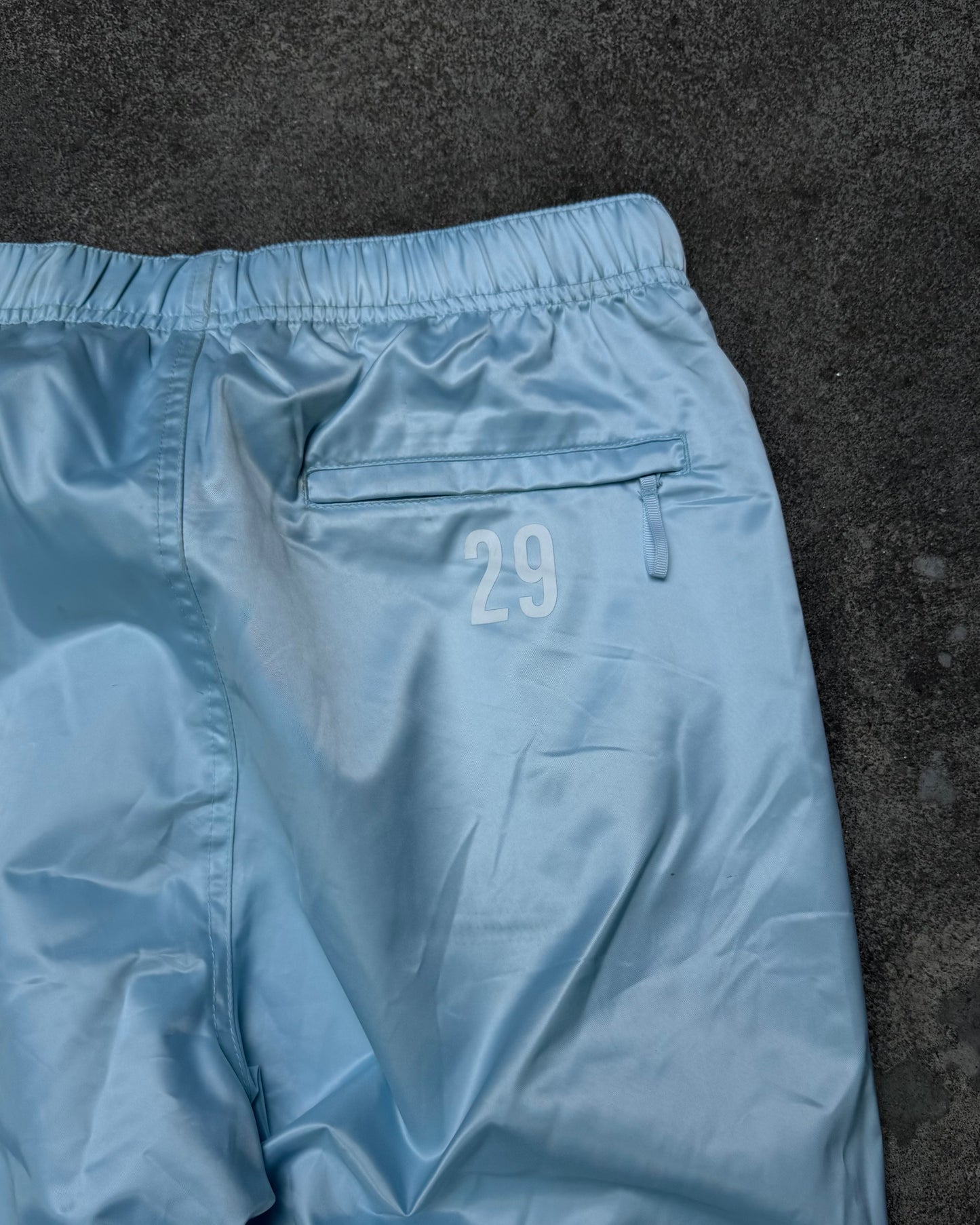 Supreme Satin Track Pants Light Blue (Medium)
