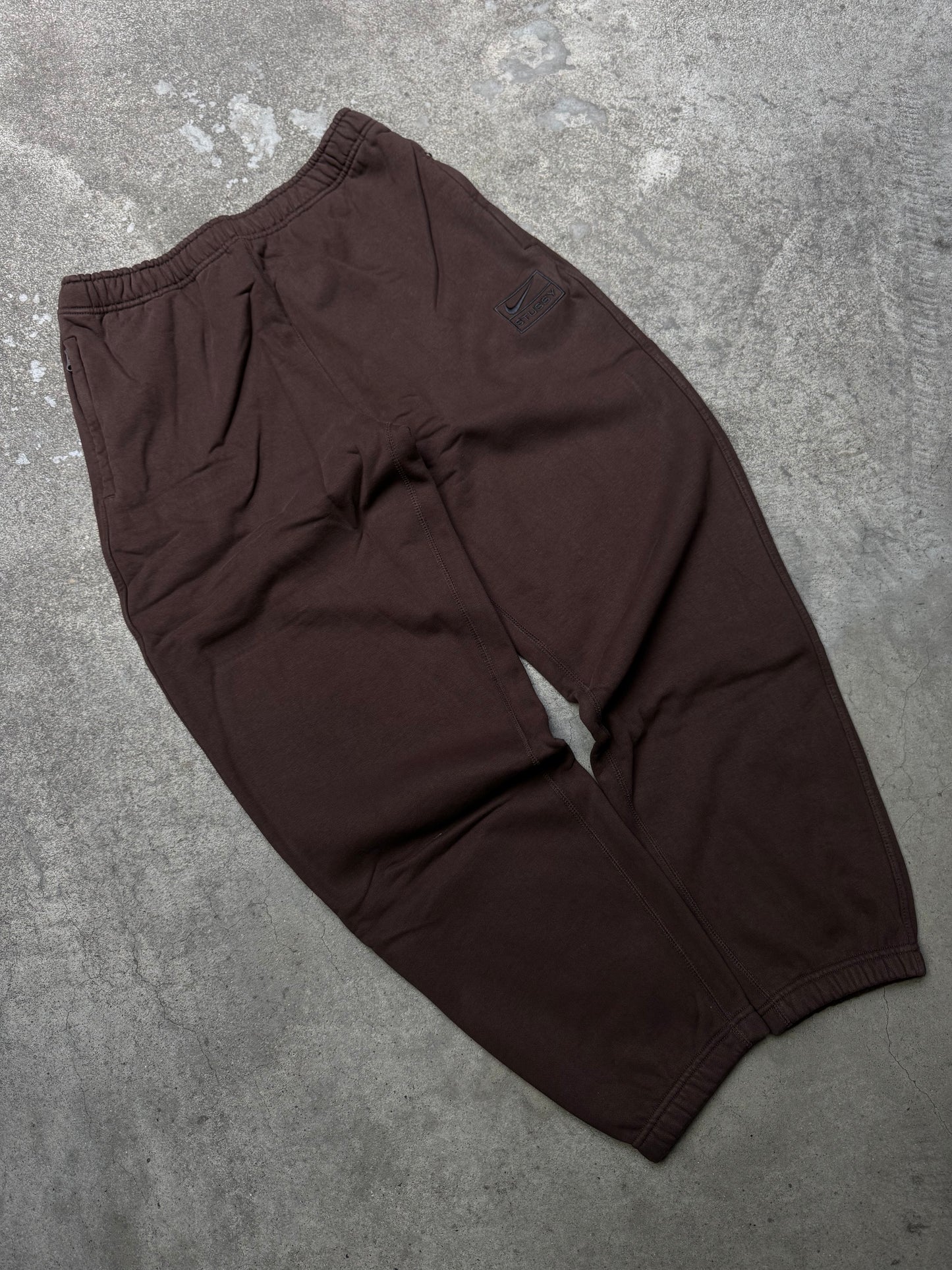 Nike Stussy Washed Brown Joggers (Medium/Large)