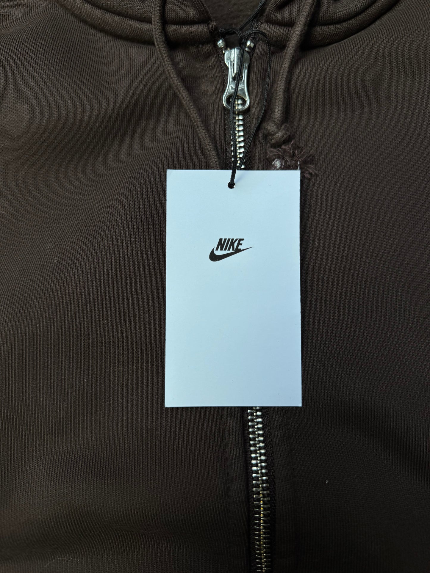 Nike Stussy Washed Brown Zip Hoodie (Small / Medium)