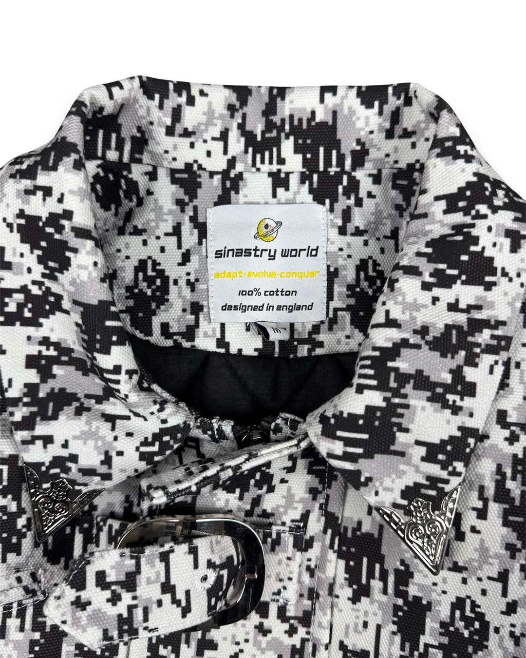 Frosty Camo Denim Jacket Boxy Crop fit (Medium)