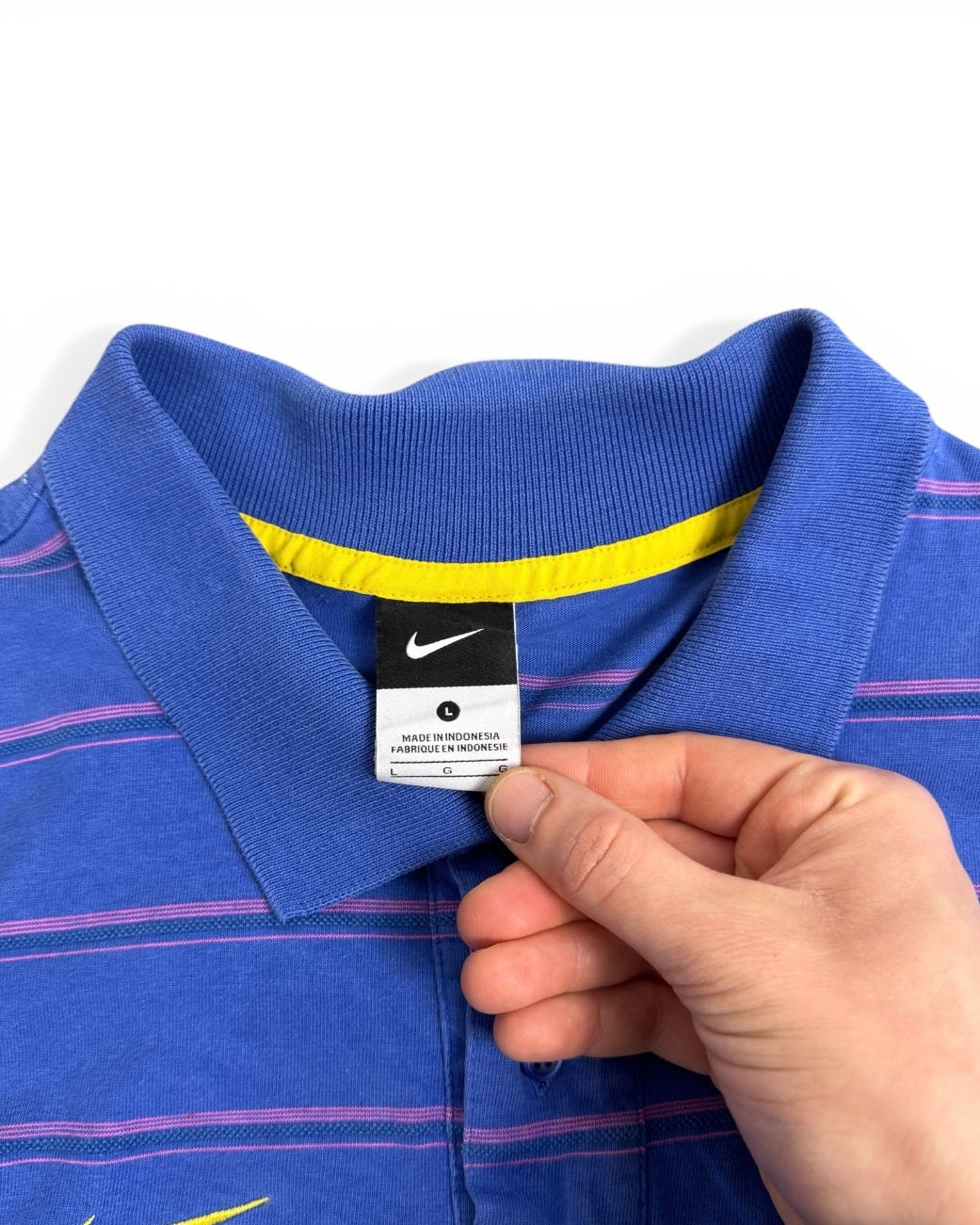 Nike Vintage Striped Polo Brazil (Large)