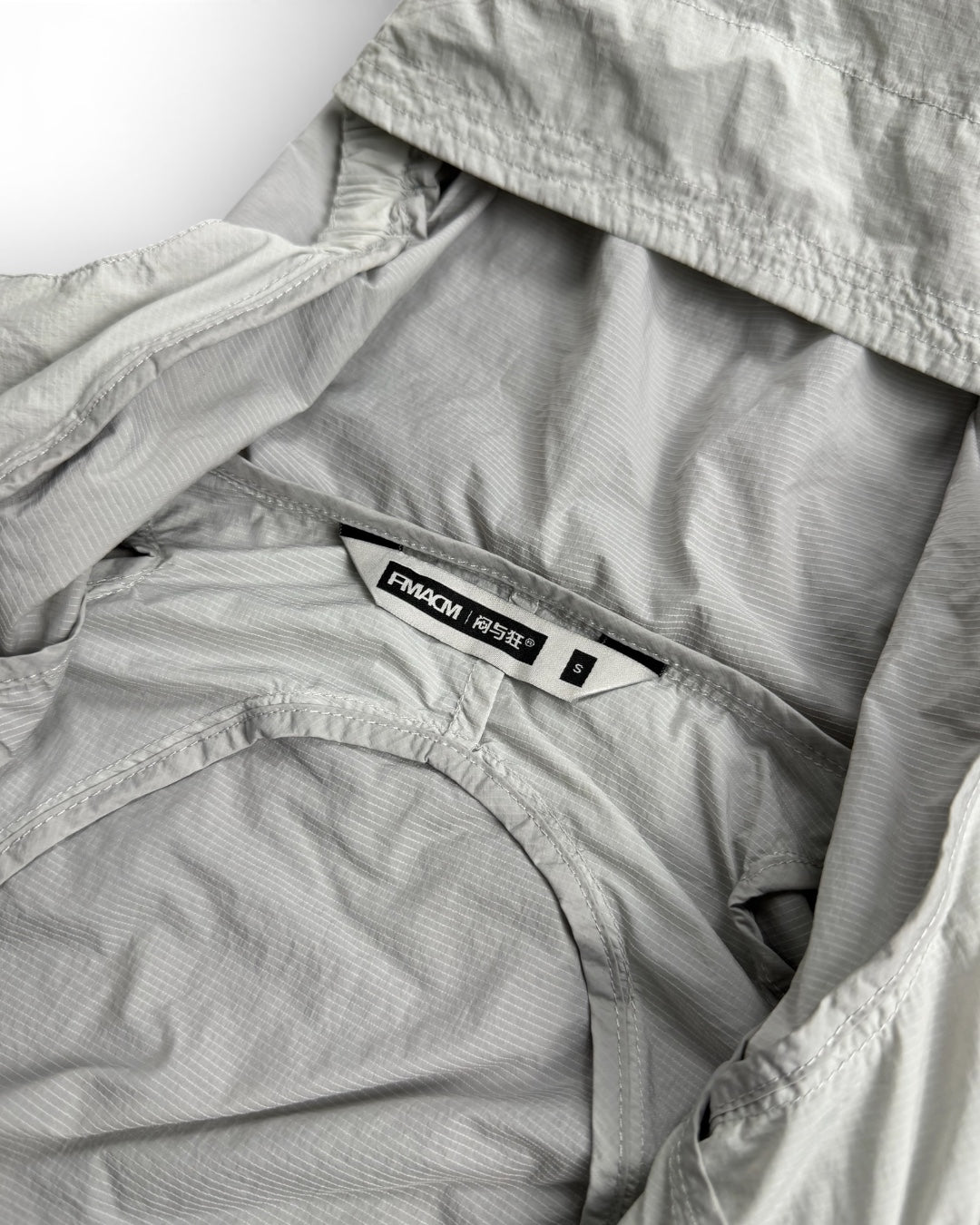 Japanese Light Hooded Windbreaker Grey (Small)