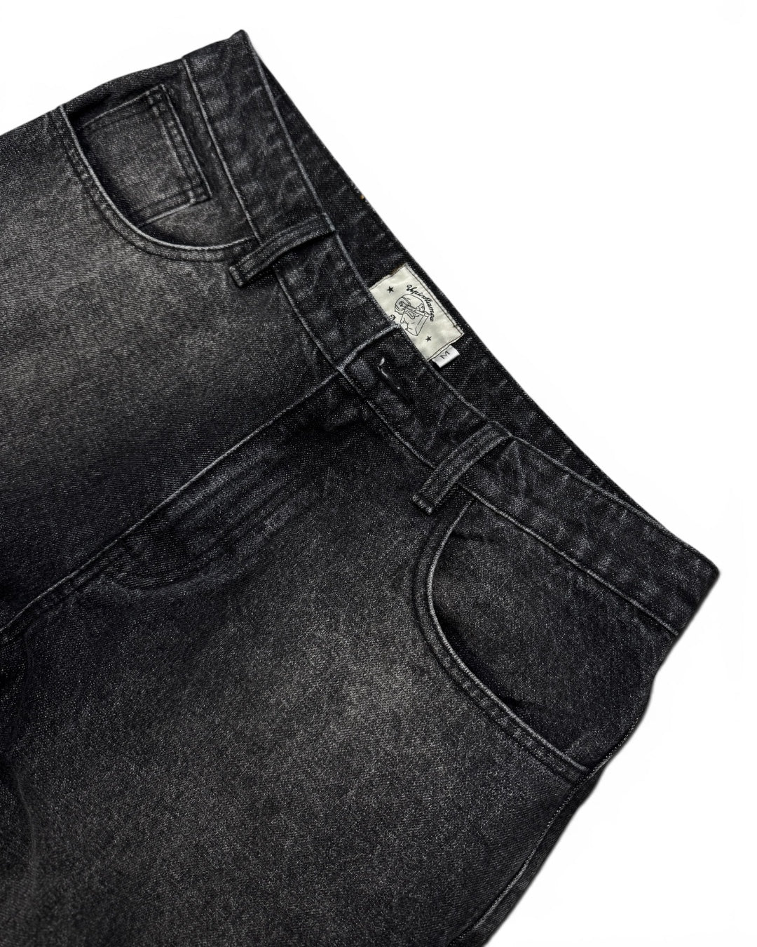 UIF Black Washed Denim Jeans (Medium)