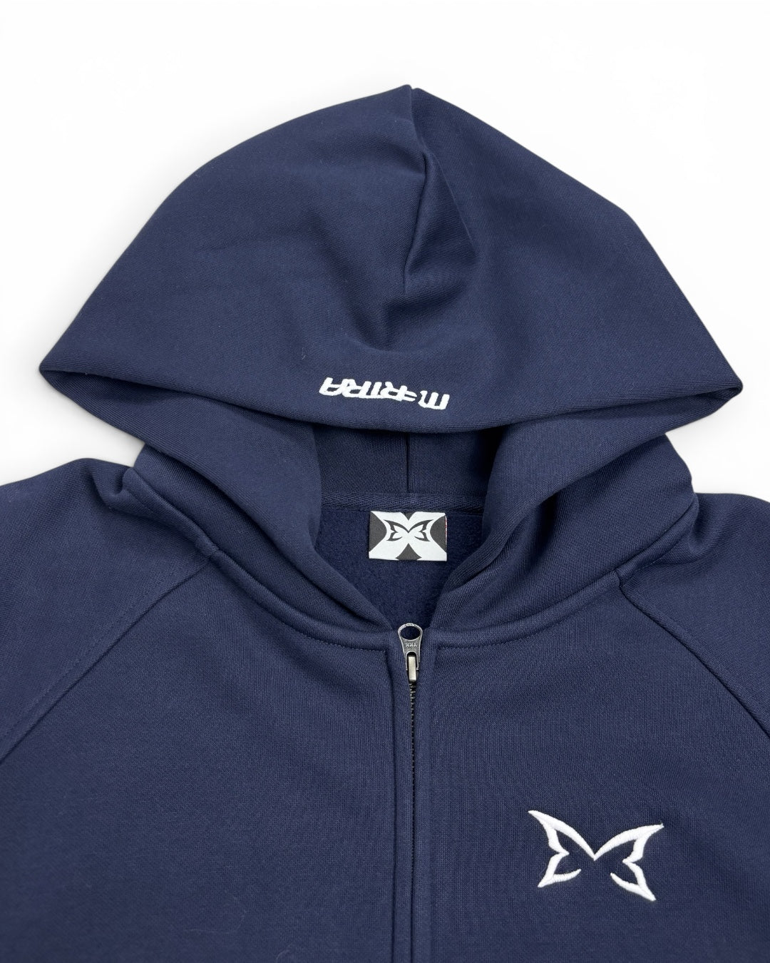 Mertra Piping Zip Hoodie Blue Navy (Small)