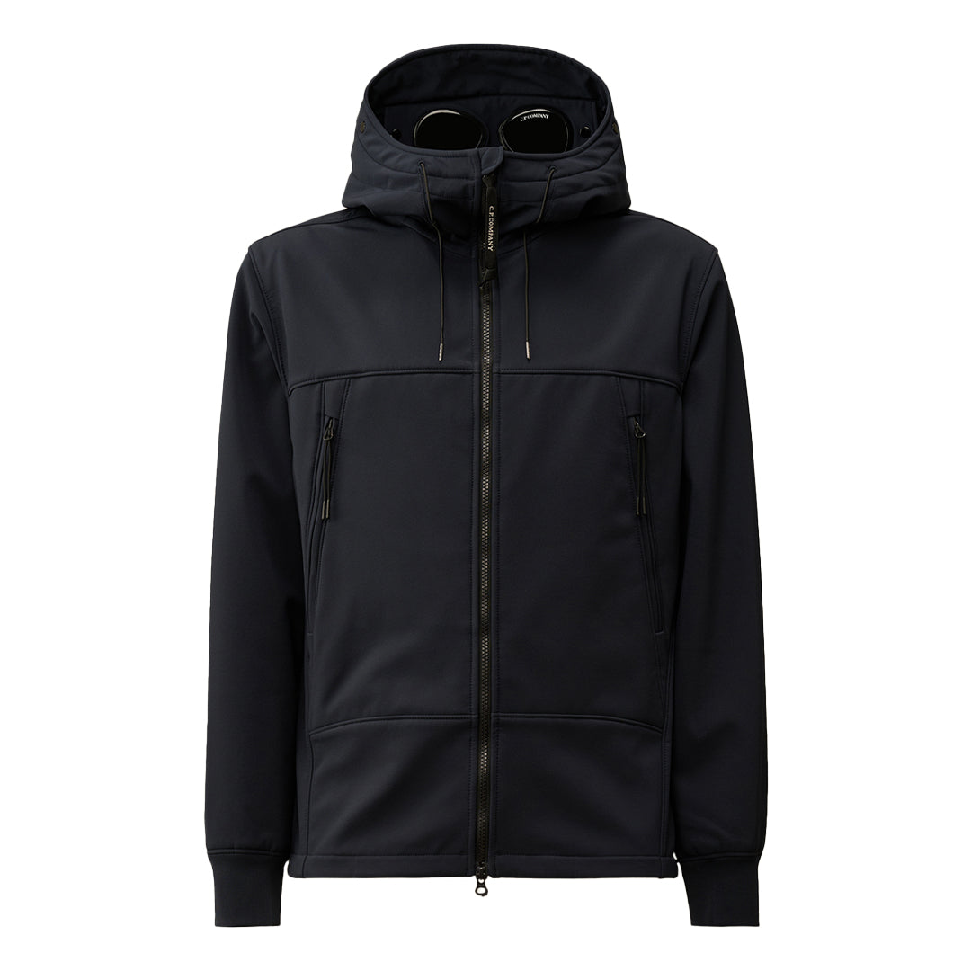 CP Company Blue Navy Shell-R Goggle Jacket (46)