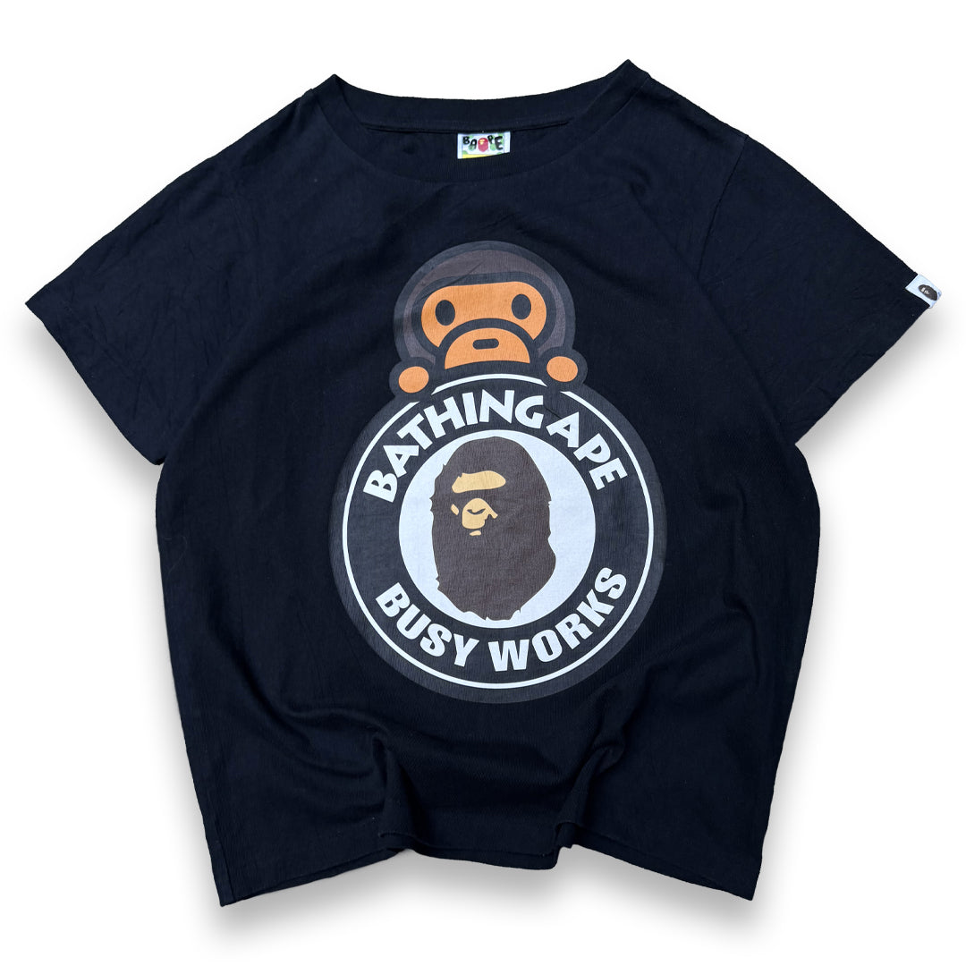 Bape T-Shirt Milo Busy Works Black (Small)