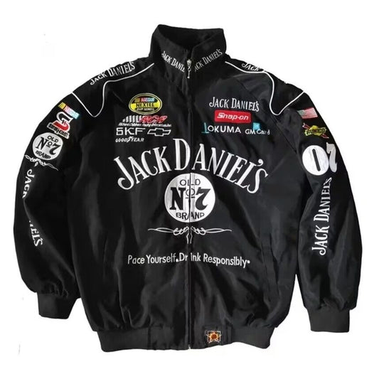 Nascar vintage racing Jacket Embroidered Jack & Daniels (Medium)